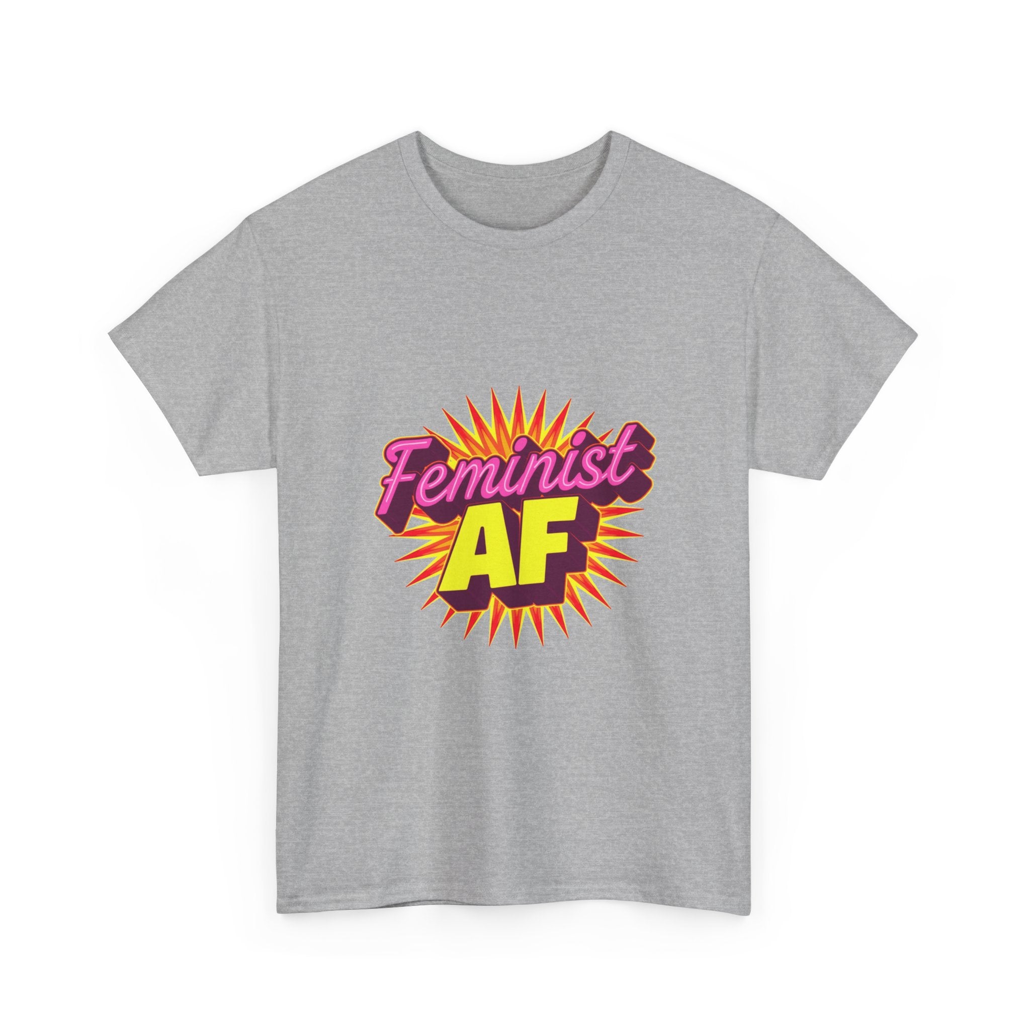 'Feminist AF' Bold Retro Graphic Feminism  T-Shirt