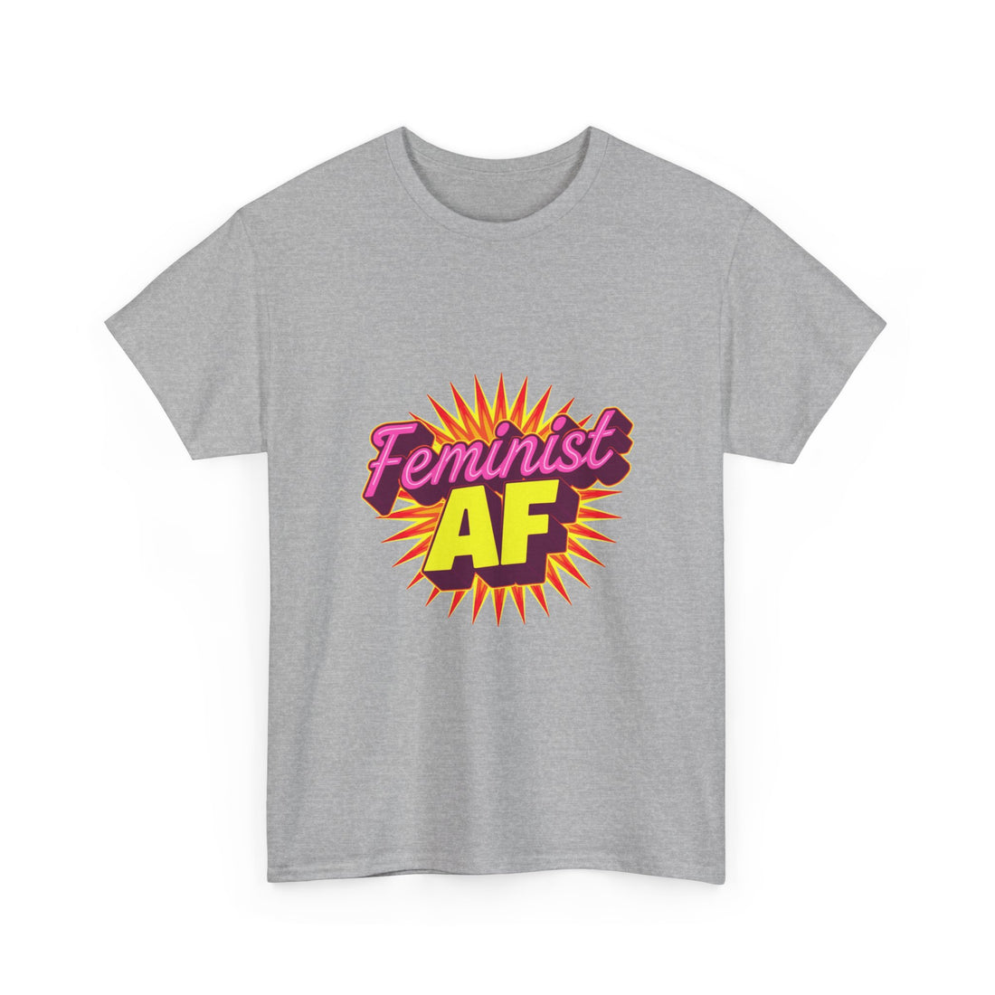 'Feminist AF' Bold Retro Graphic Feminism  T-Shirt