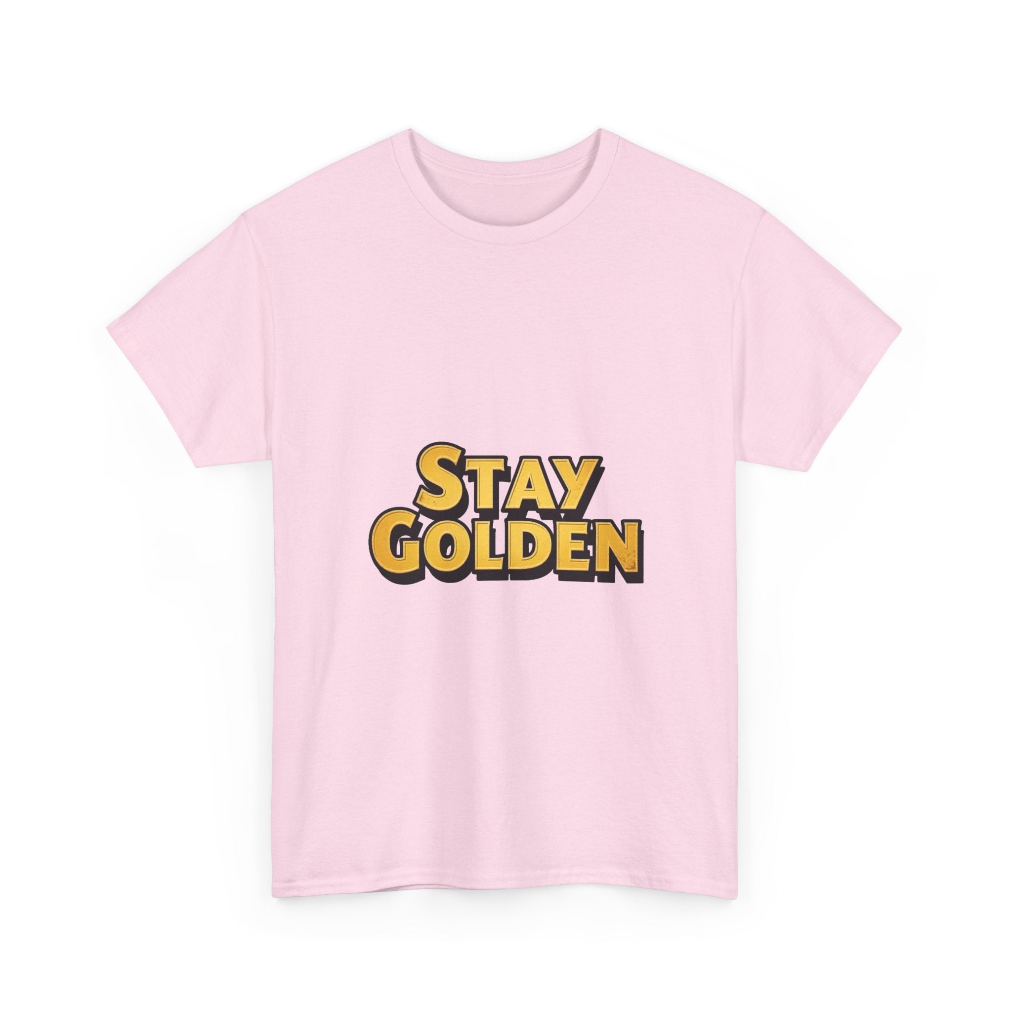 Stay Golden Retro Gold Typography T-Shirt