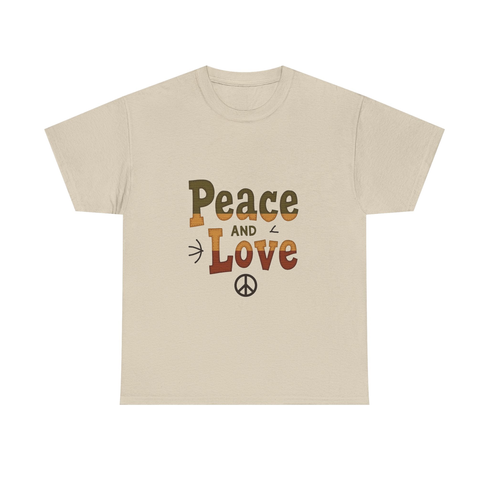'Peace and Love' Retro T‑Shirt
