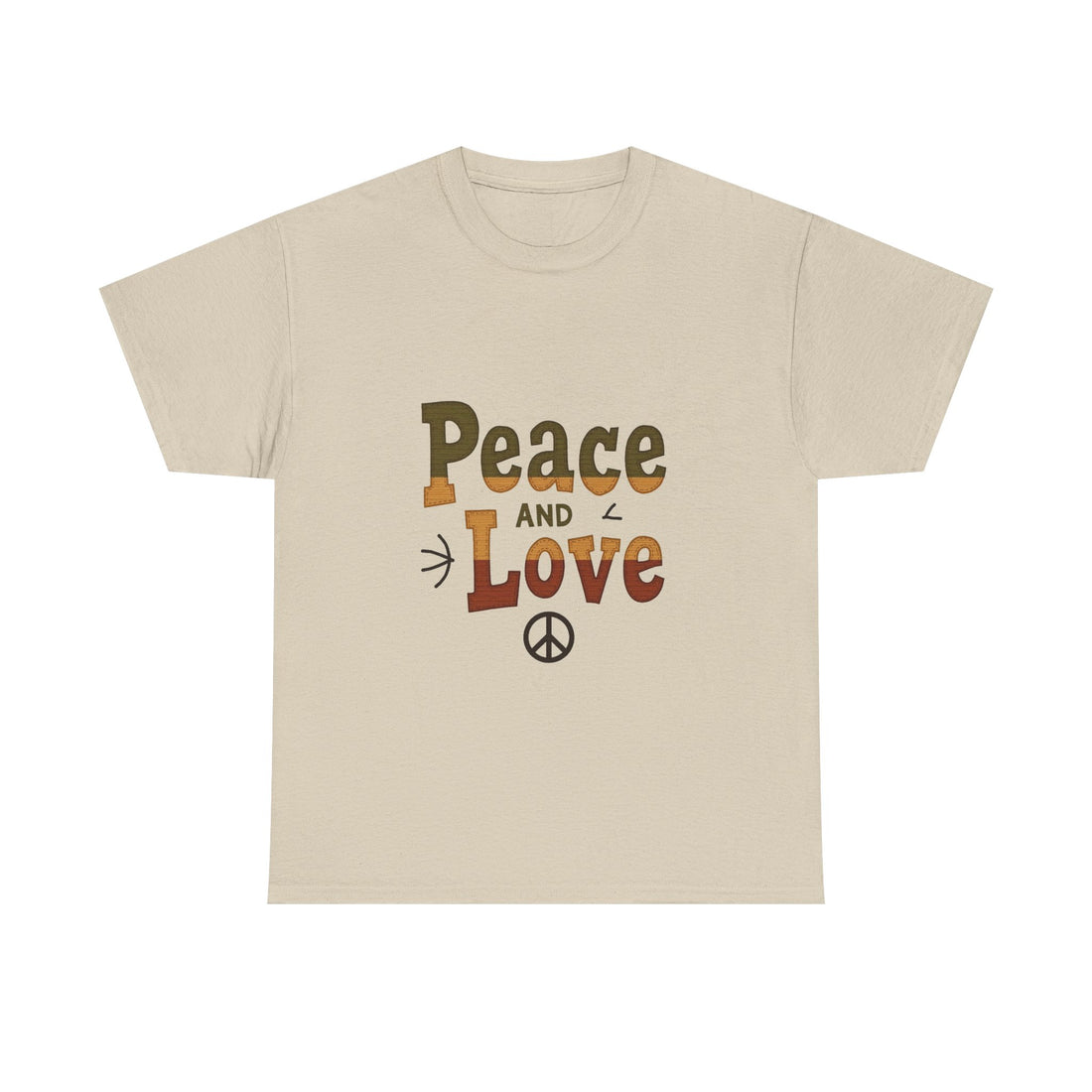 'Peace and Love' Retro T‑Shirt