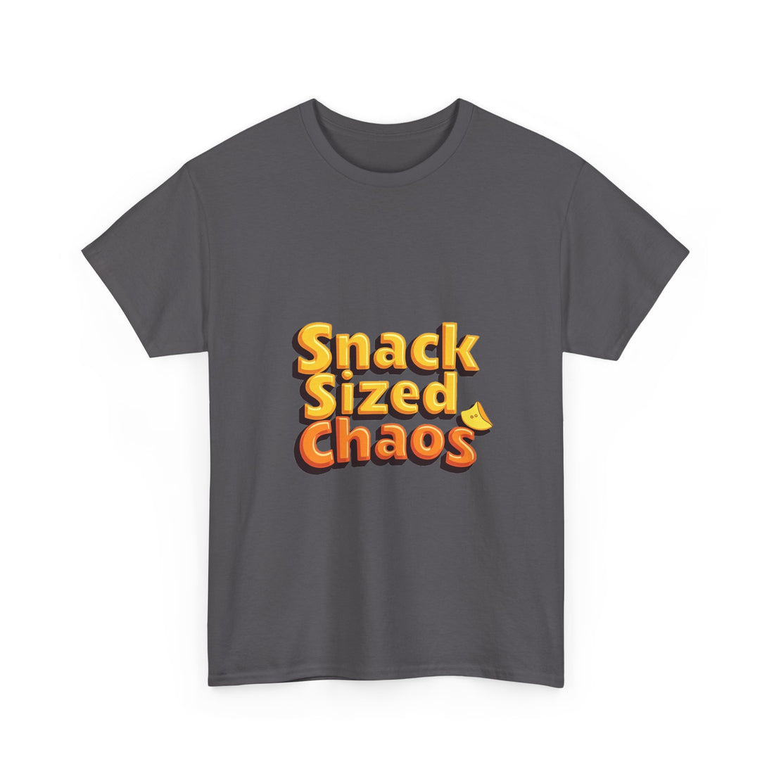 'Snack Sized Chaos' Funny Retro Snack Graphic T-Shirt