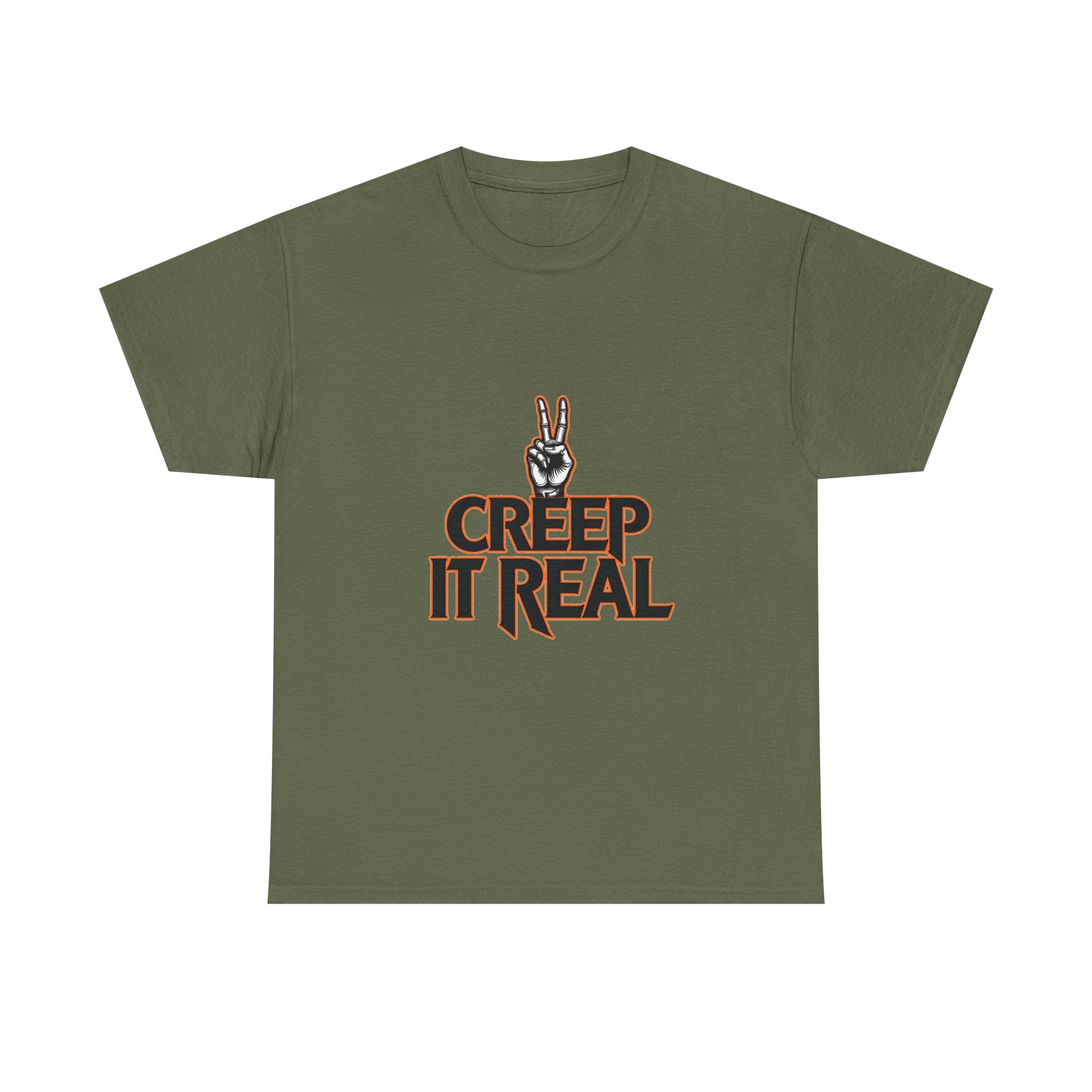'Creep It Real'  Retro Peace Hand Graphic T-Shirt