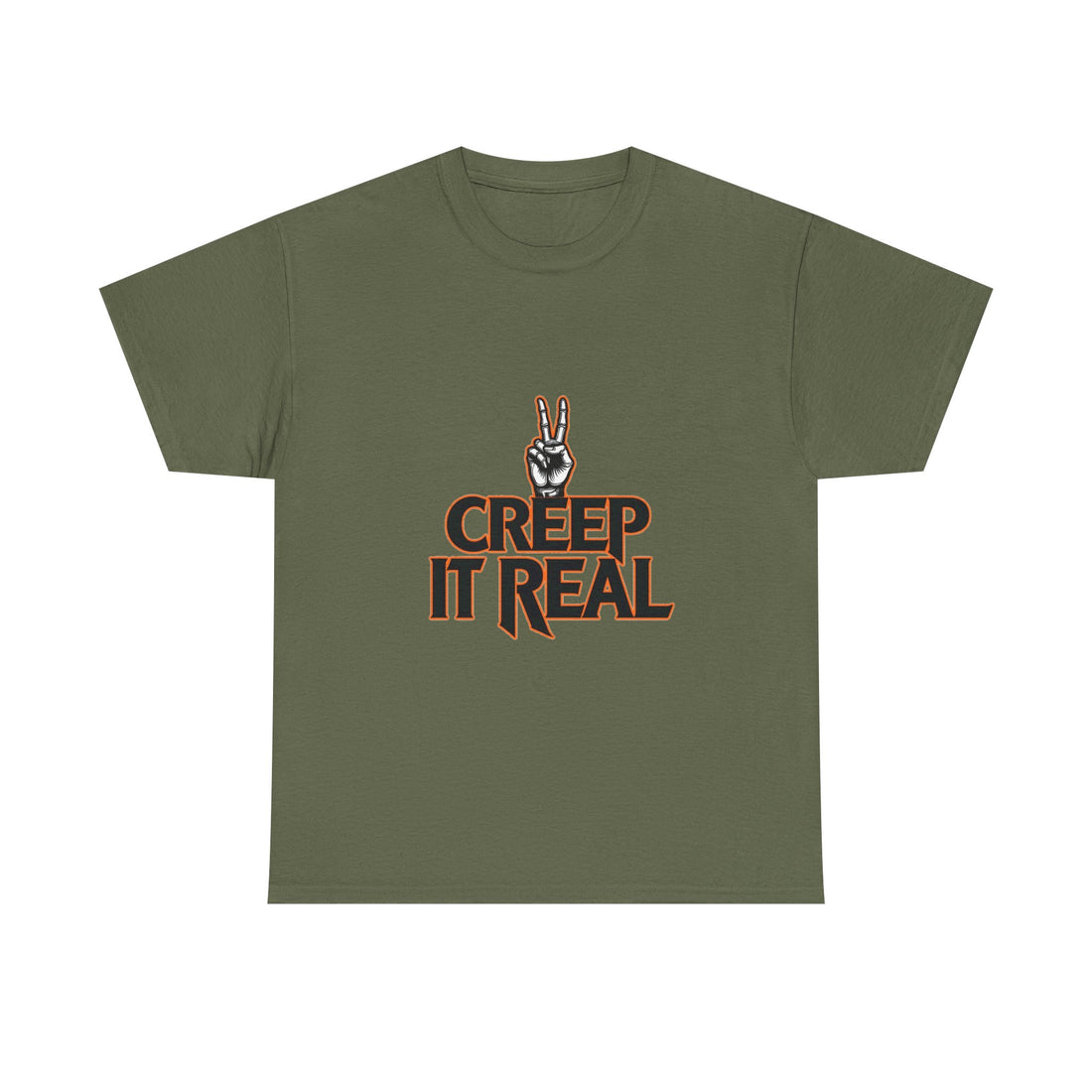 'Creep It Real'  Retro Peace Hand Graphic T-Shirt
