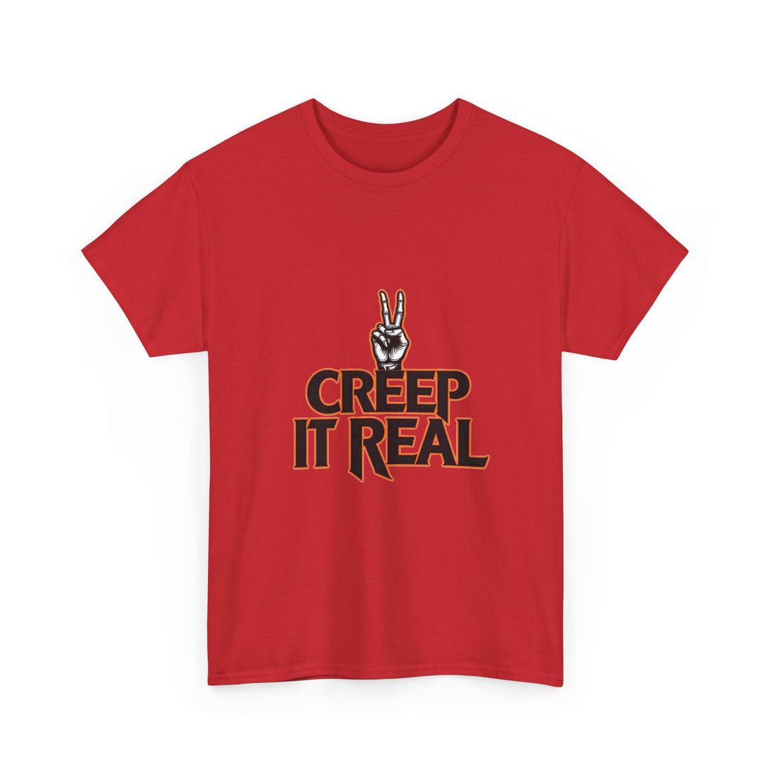 'Creep It Real'  Retro Peace Hand Graphic T-Shirt
