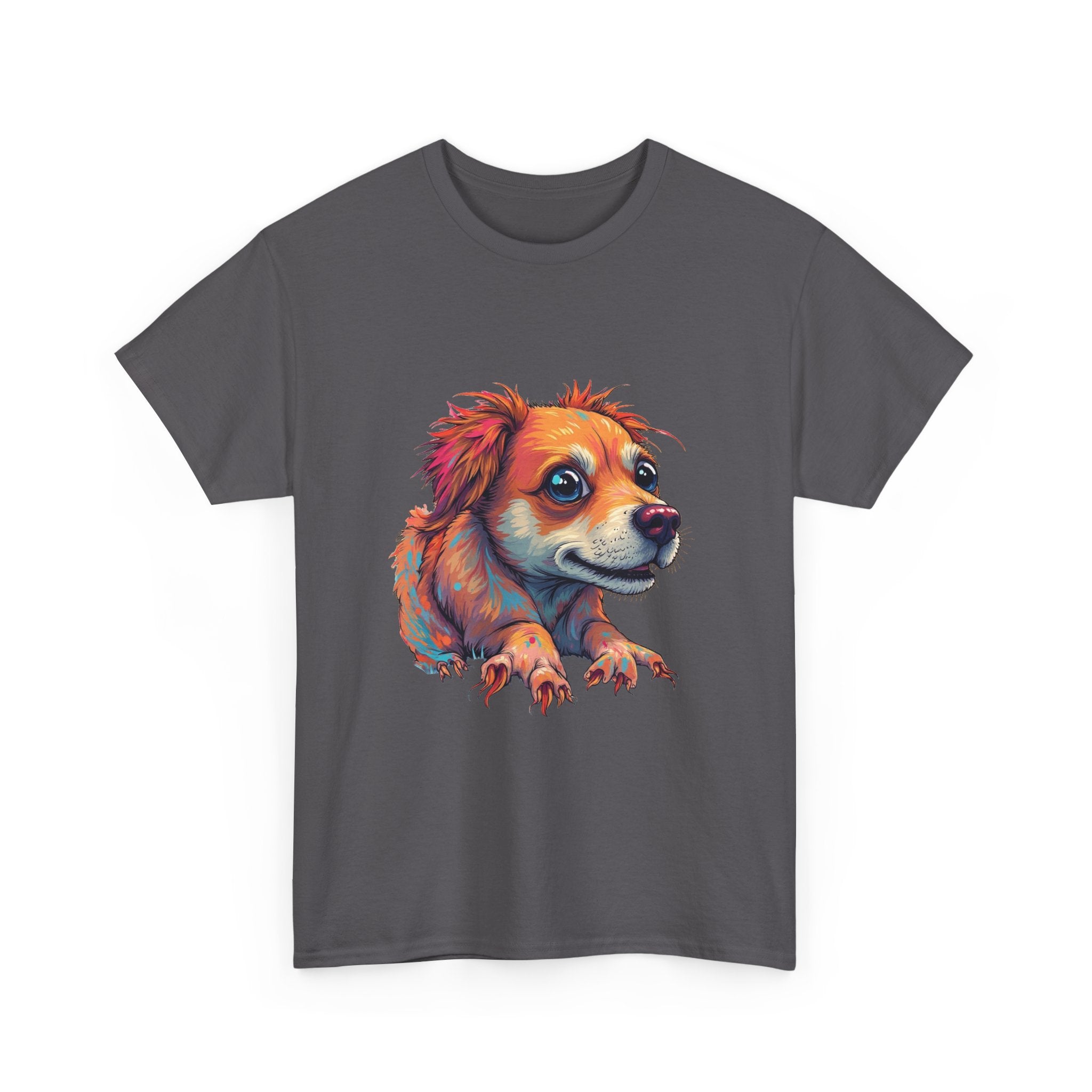Dog Portrait Colorful Cute Puppy Graphic T-Shirt