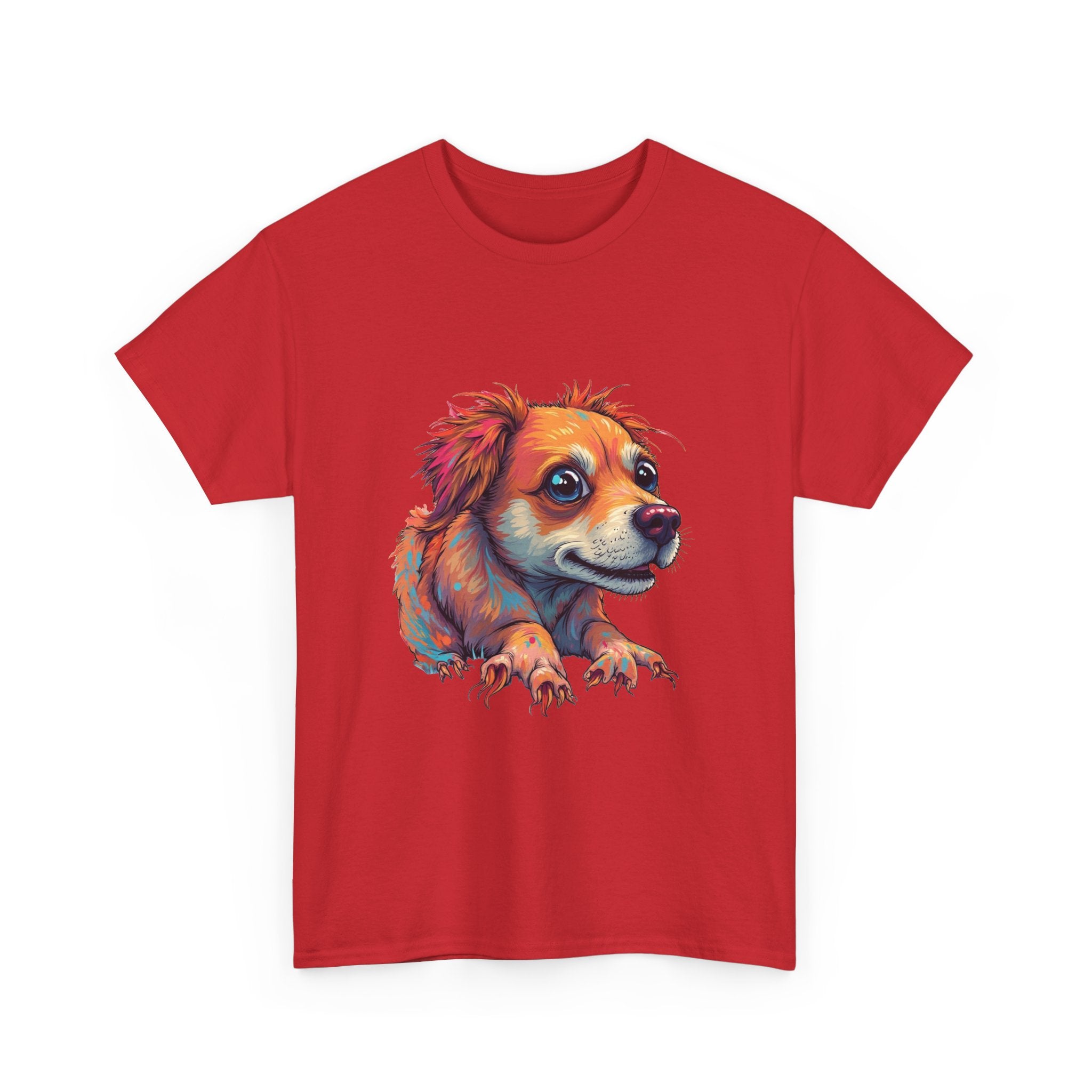 Dog Portrait Colorful Cute Puppy Graphic T-Shirt