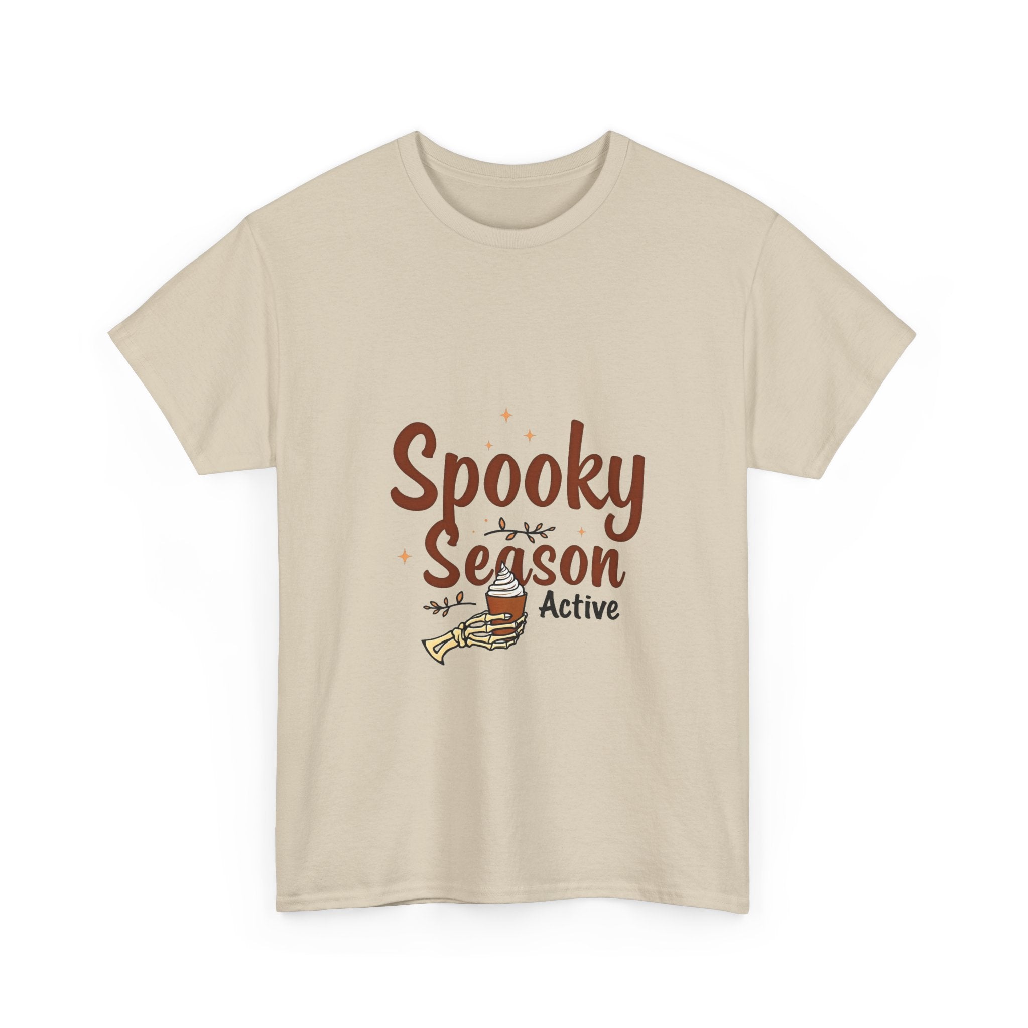'Spooky Season Active' T-Shirt Halloween Pumpkin Graphic Tee