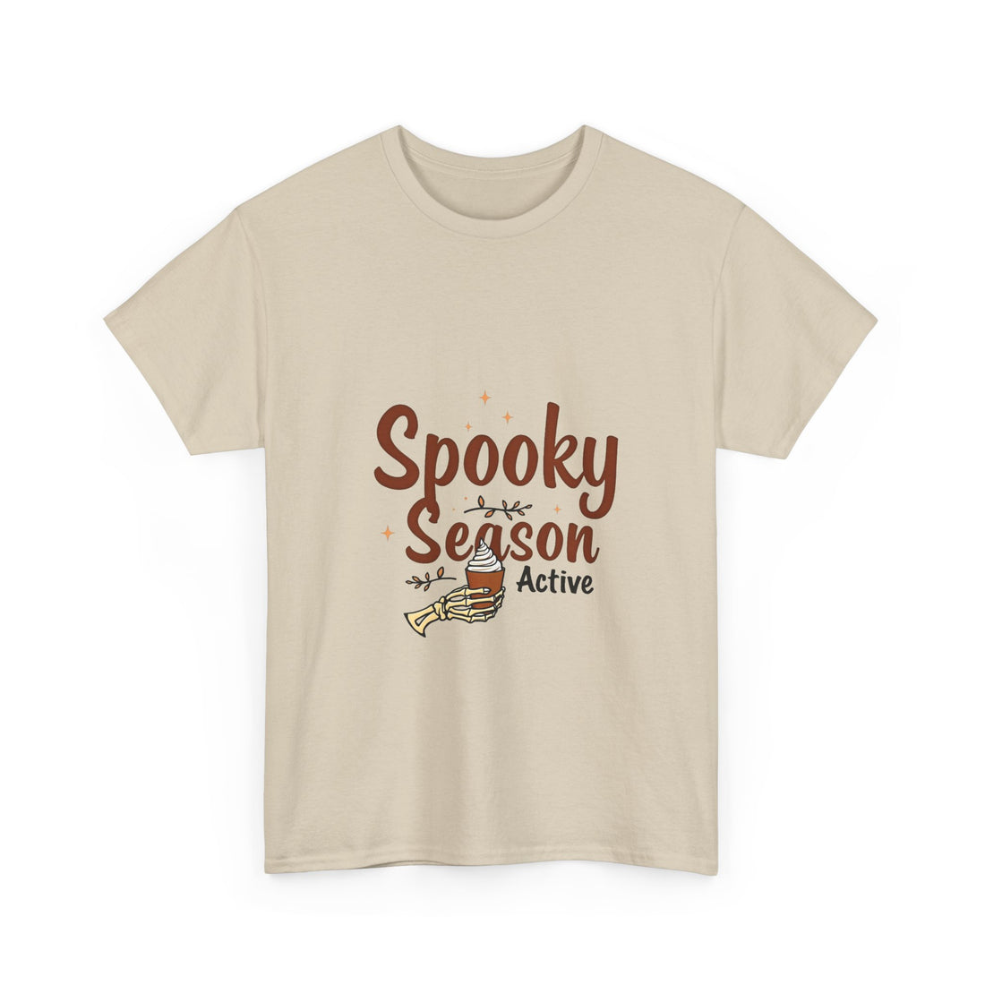 'Spooky Season Active' T-Shirt Halloween Pumpkin Graphic Tee