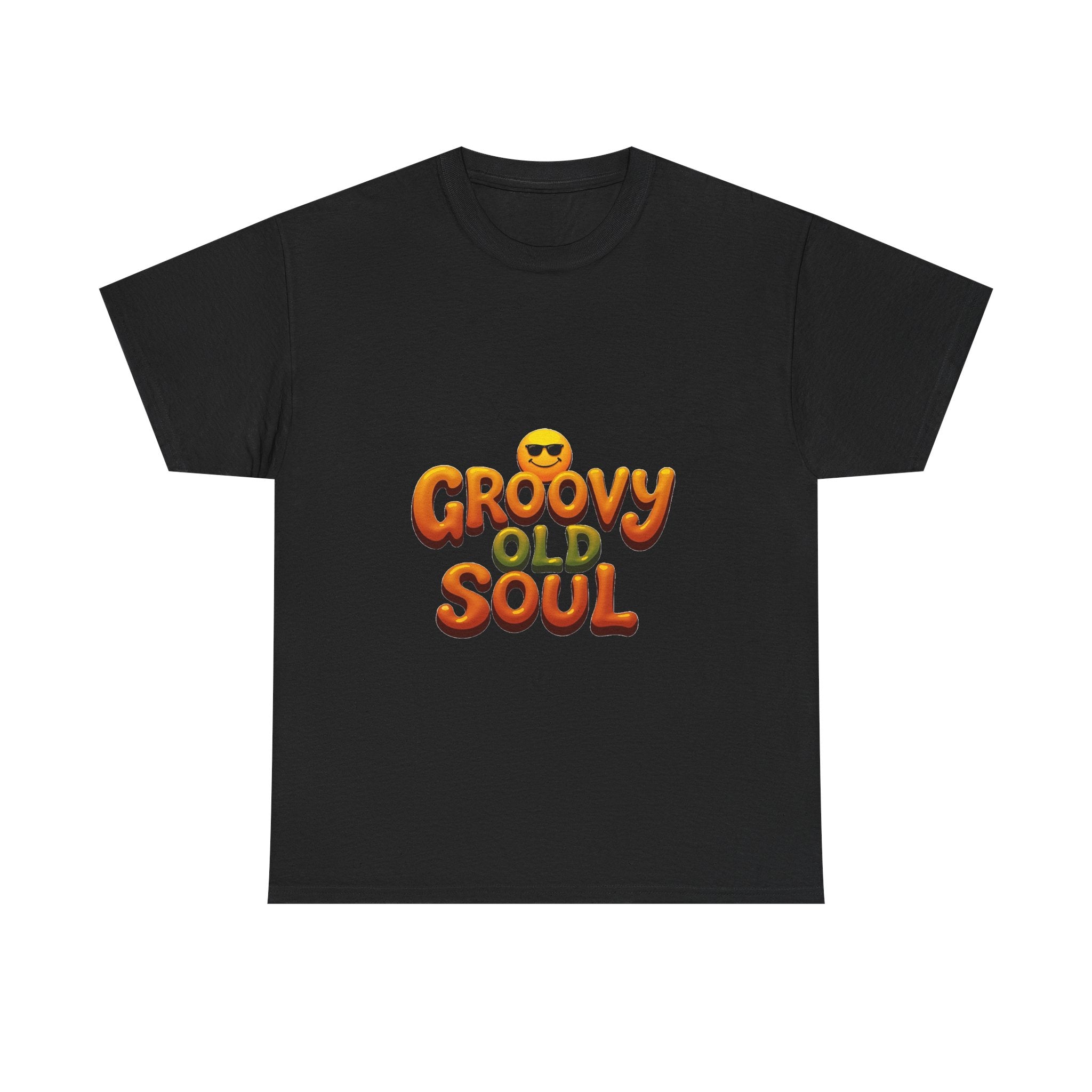 Groovy Old Soul Retro 70s Emoji Graphic T-Shirt