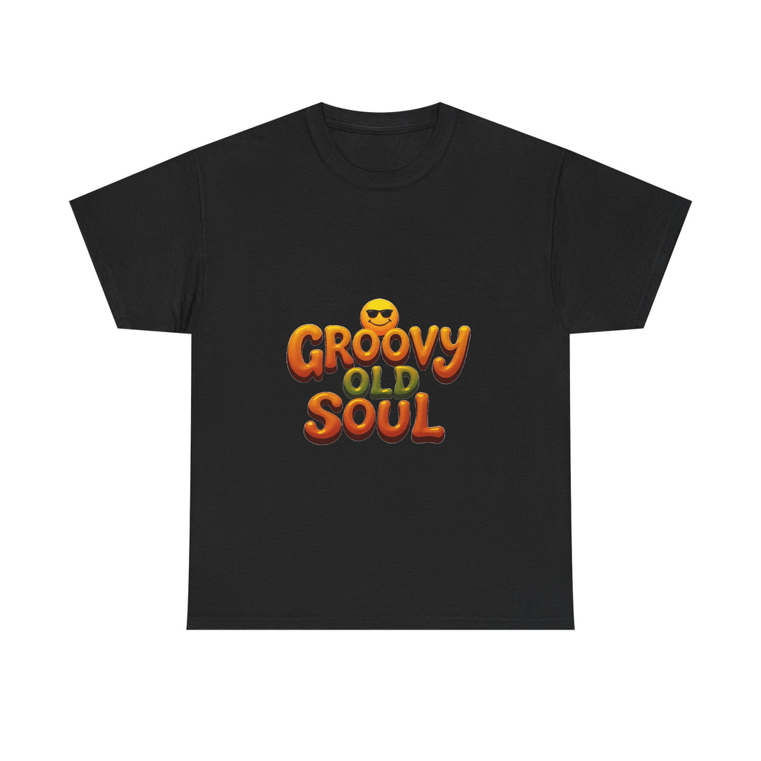 Groovy Old Soul Retro 70s Emoji Graphic T-Shirt
