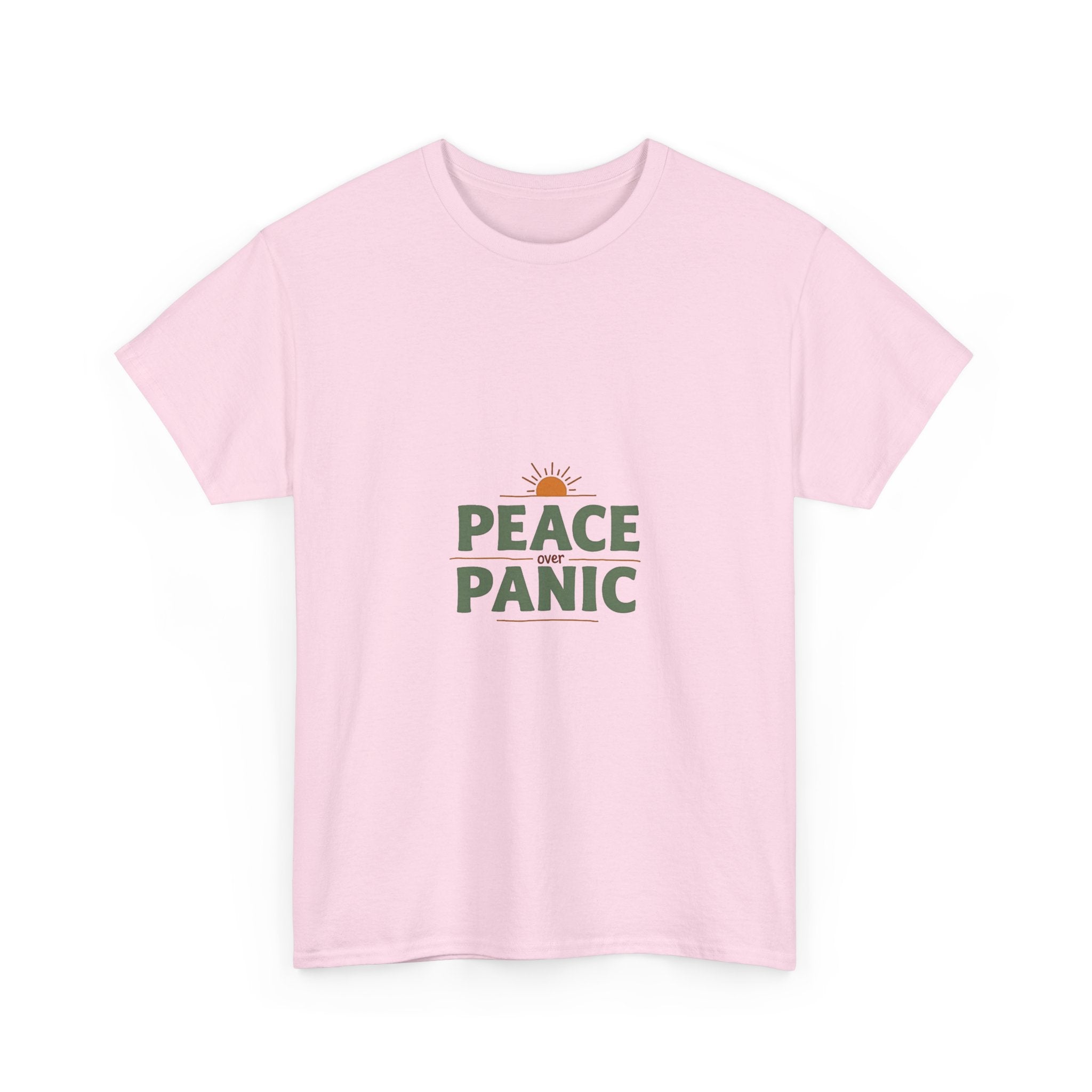 Peace Panic Retro Sunrise Graphic T-Shirt