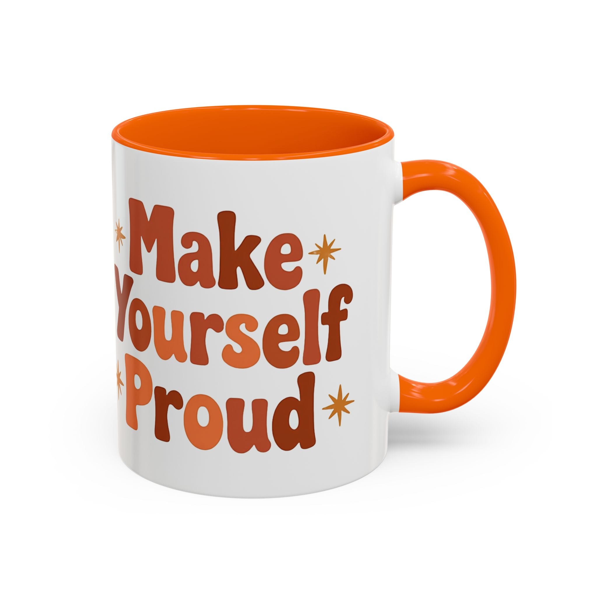 'Make Yourself Proud' Motivational Accent Mug (11/15oz)