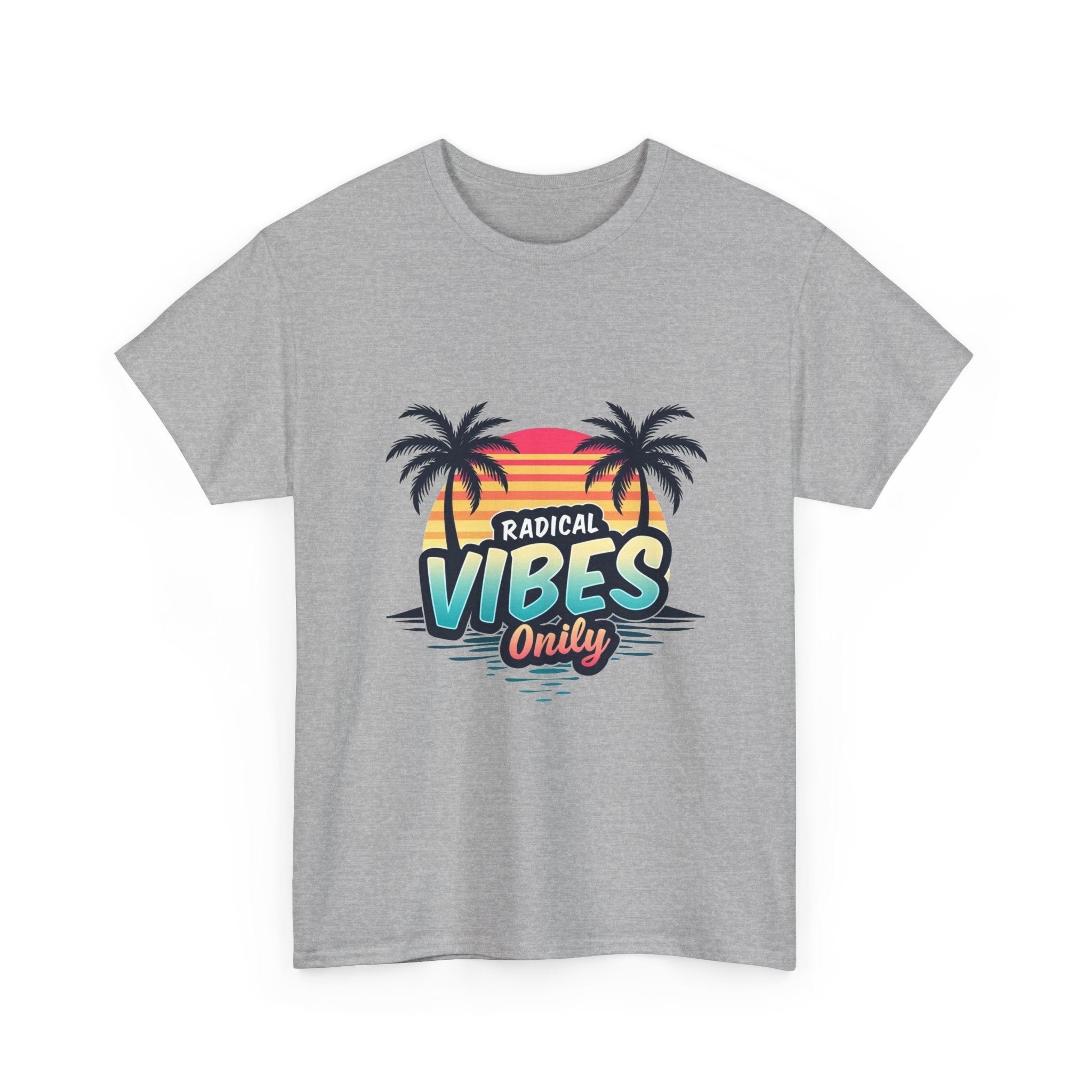 'Radical Vibes' Only  Retro Palm Sunset Beach T-Shirt