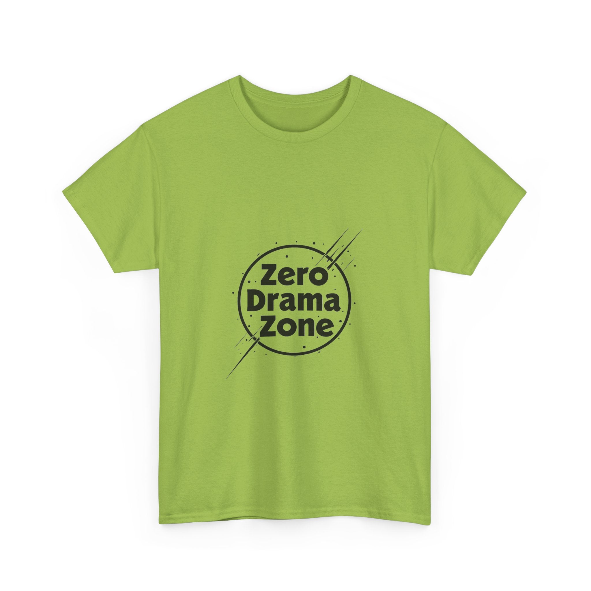 'Zero Drama Zone' Minimalist Anti‑Drama Graphic T-Shirt