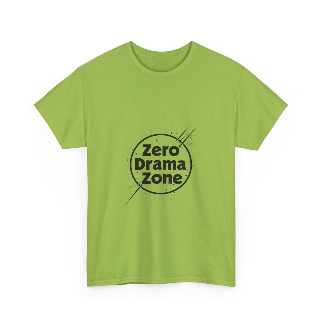 'Zero Drama Zone' Minimalist Anti‑Drama Graphic T-Shirt