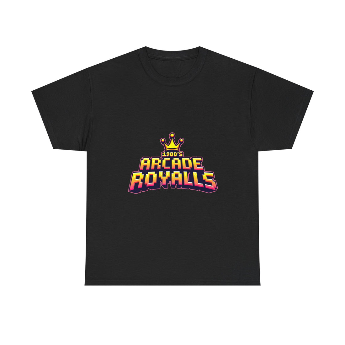 'Arcade Royalls Logo' Retro Gaming Crown T-Shirt