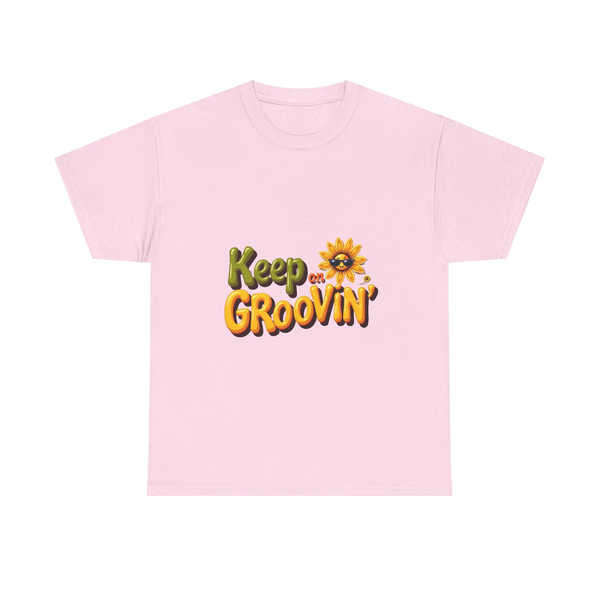 'Keep on Groovin' Retro Sunflower Graphic T-Shirt