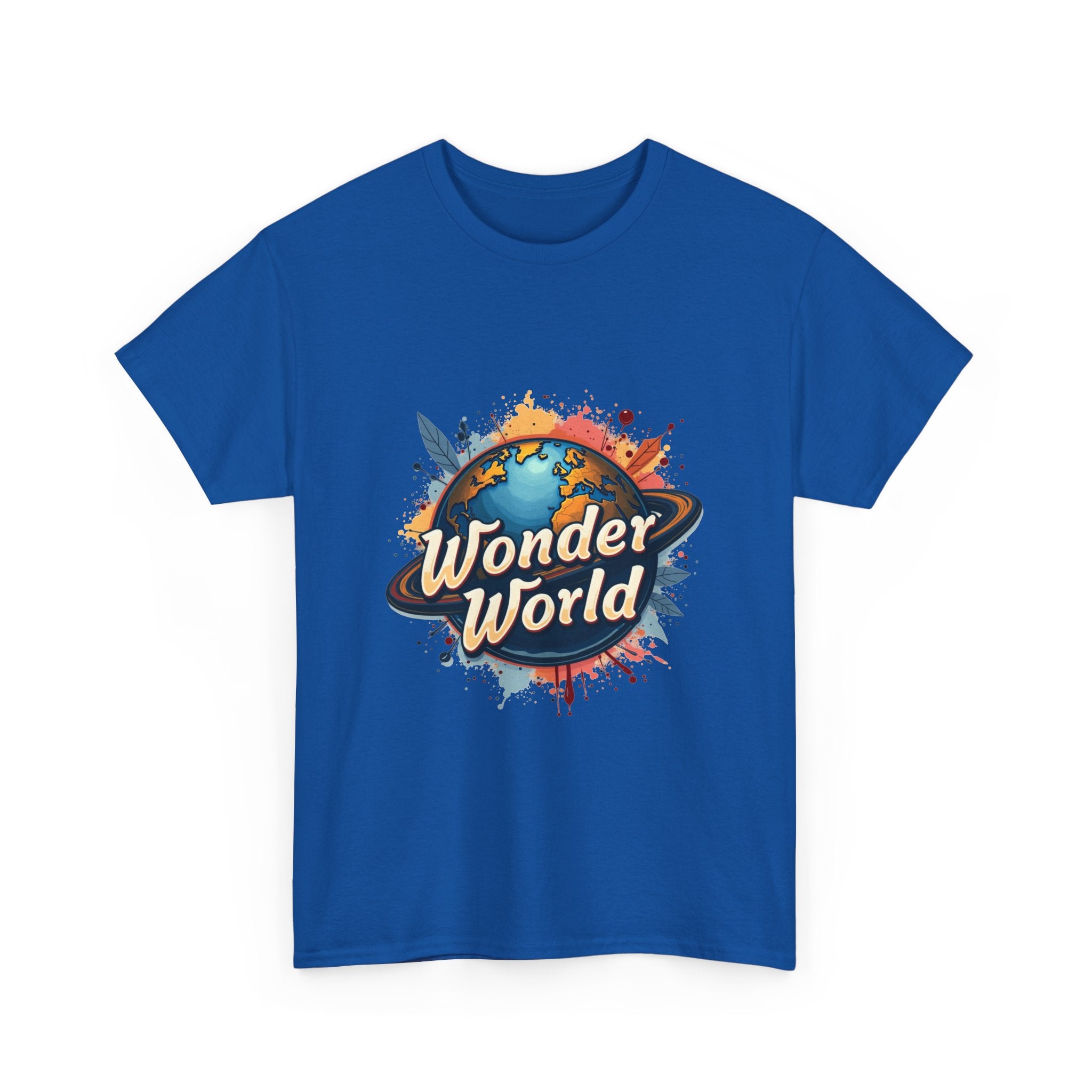 Wonder World Retro Earth Logo T-Shirt