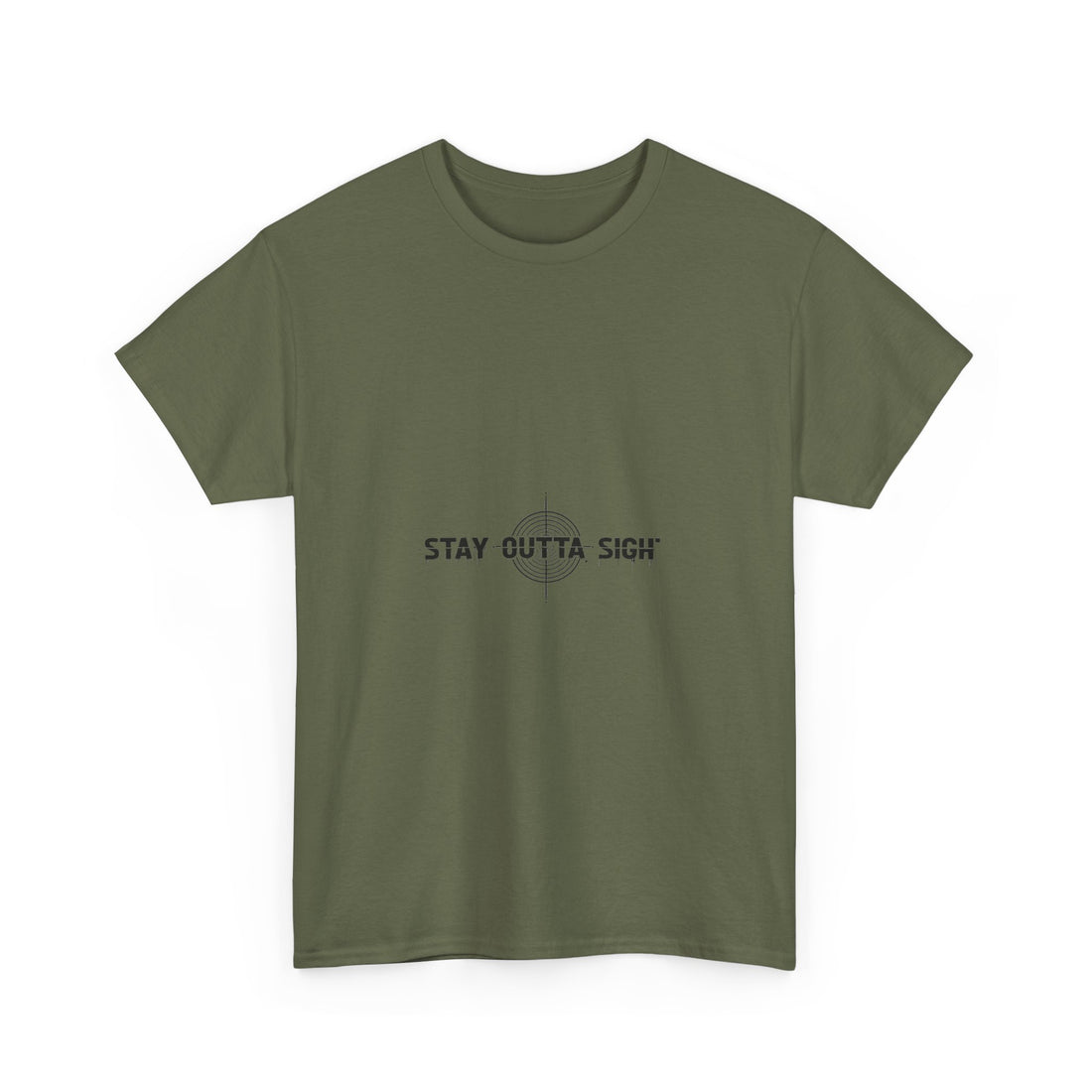 Stay Outta Sight Minimal Crosshair Graphic T-Shirt