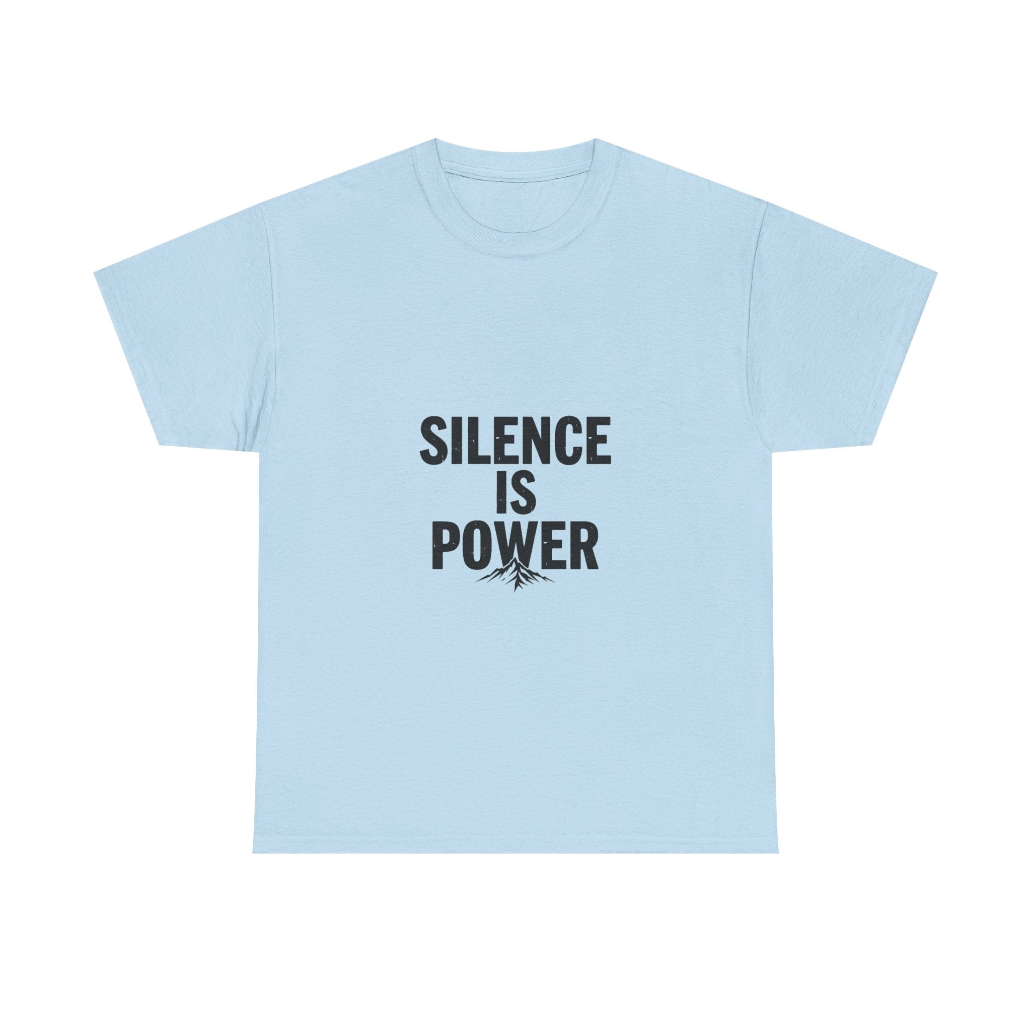 'Silence Is Power' Minimalist Motivational Cotton Shirt