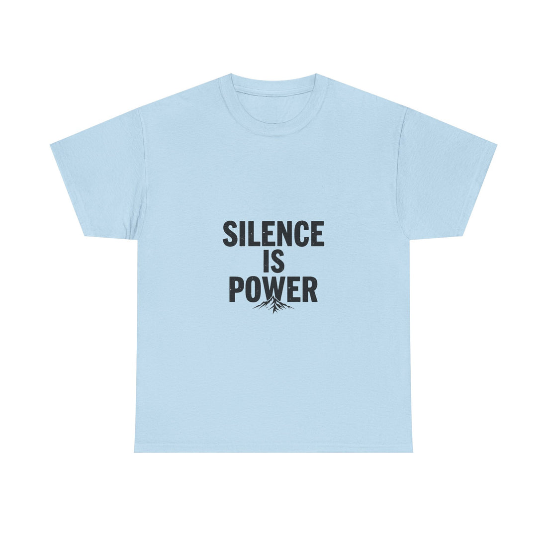 'Silence Is Power' Minimalist Motivational Cotton Shirt