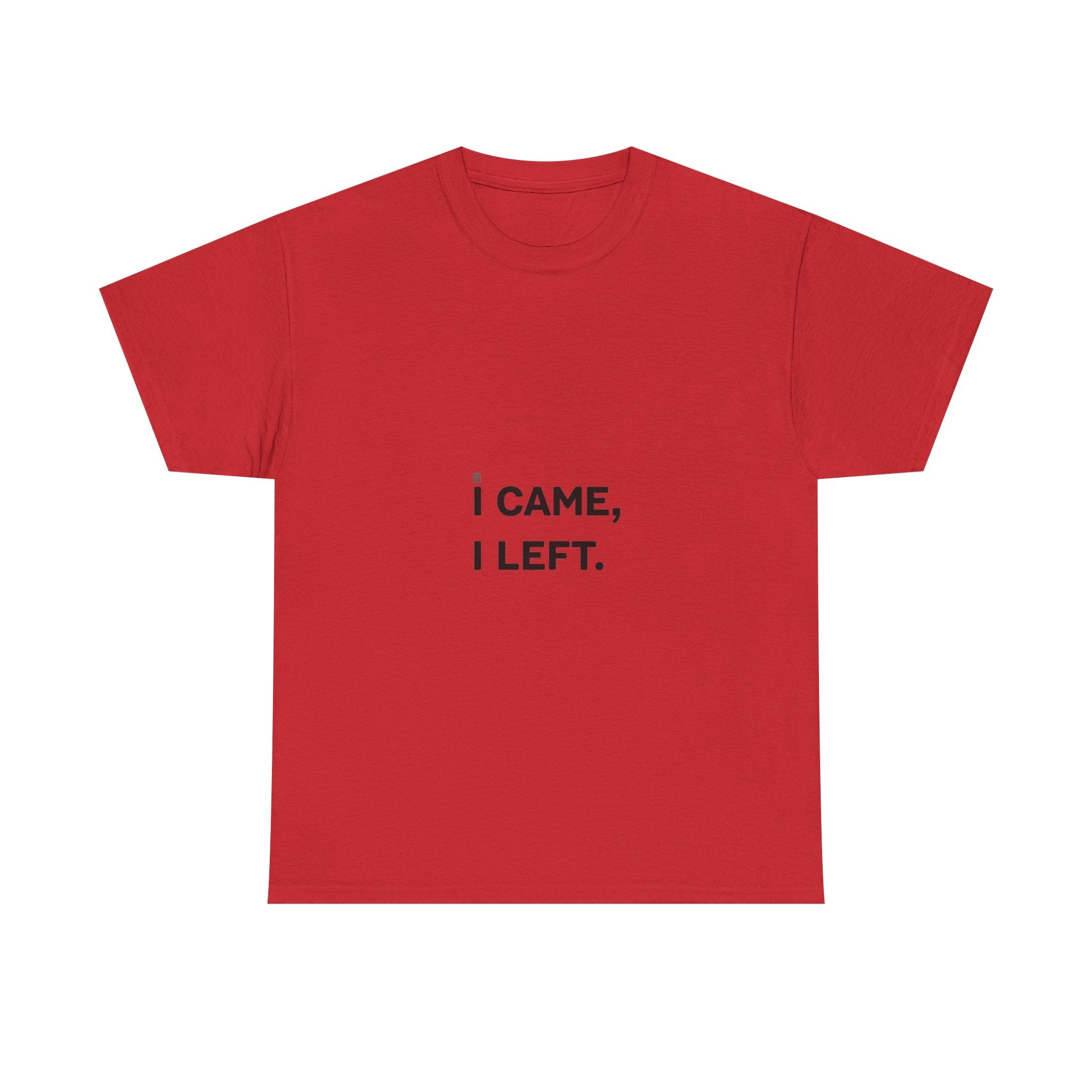 'I Came I Left' Minimalist Sarcastic Graphic T-Shirt