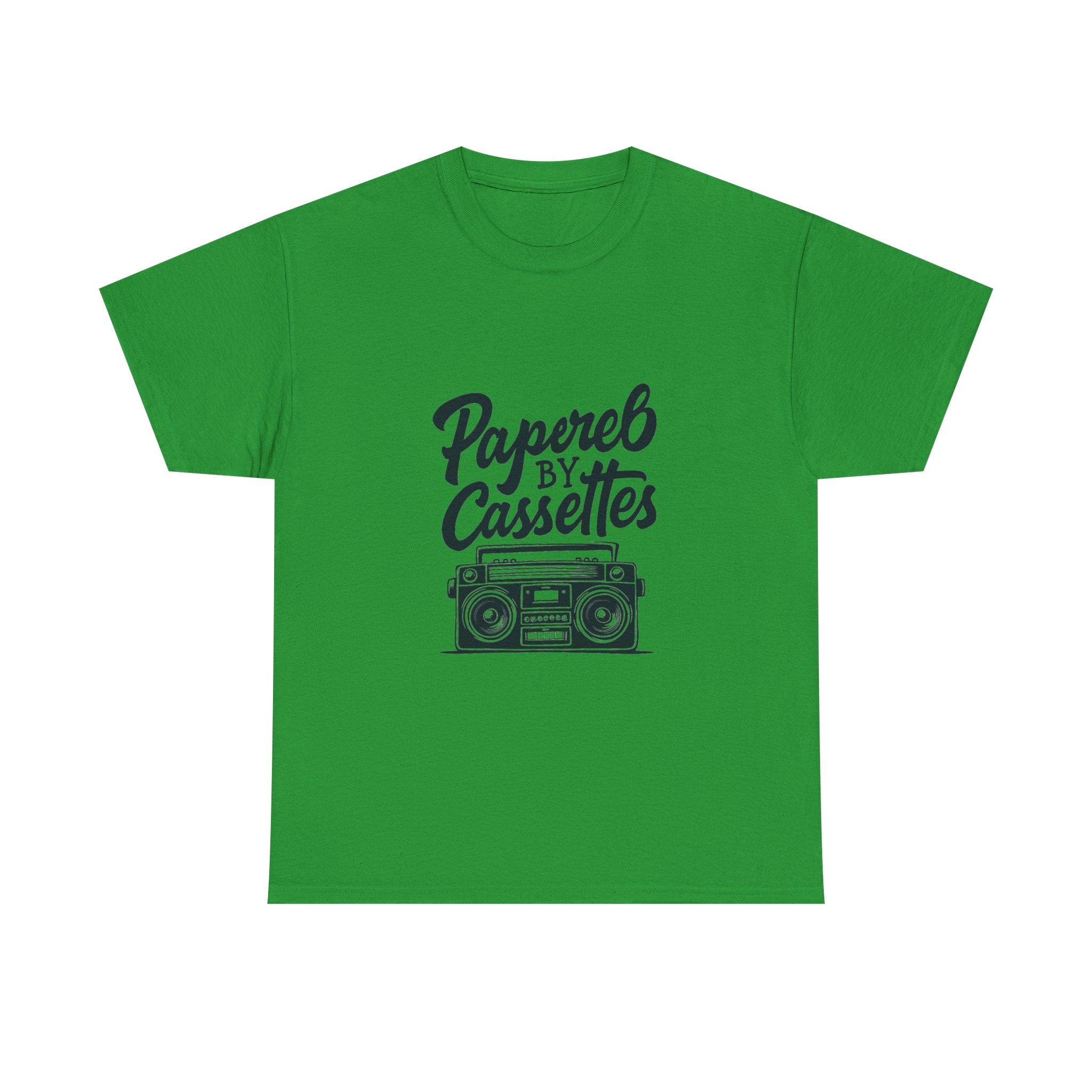 'Papered by Cassettes' Vintage Boombox Tee