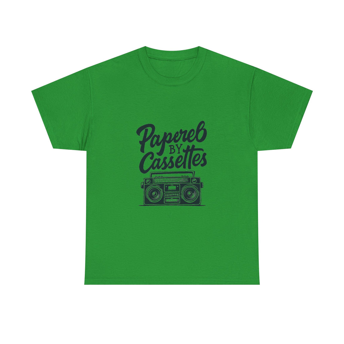 'Papered by Cassettes' Vintage Boombox Tee