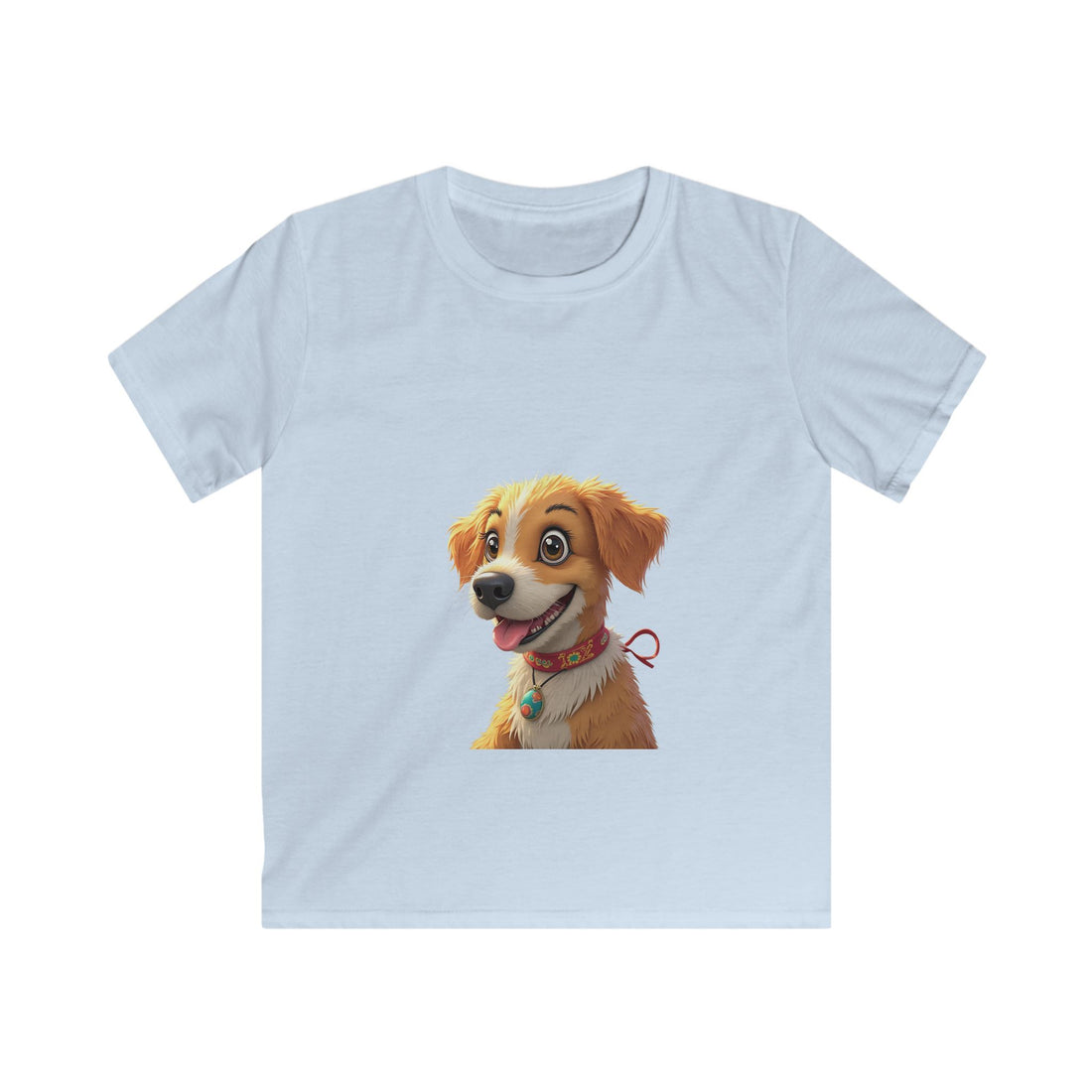 Smiling Golden Retriever Puppy Kids Graphic T-Shirt