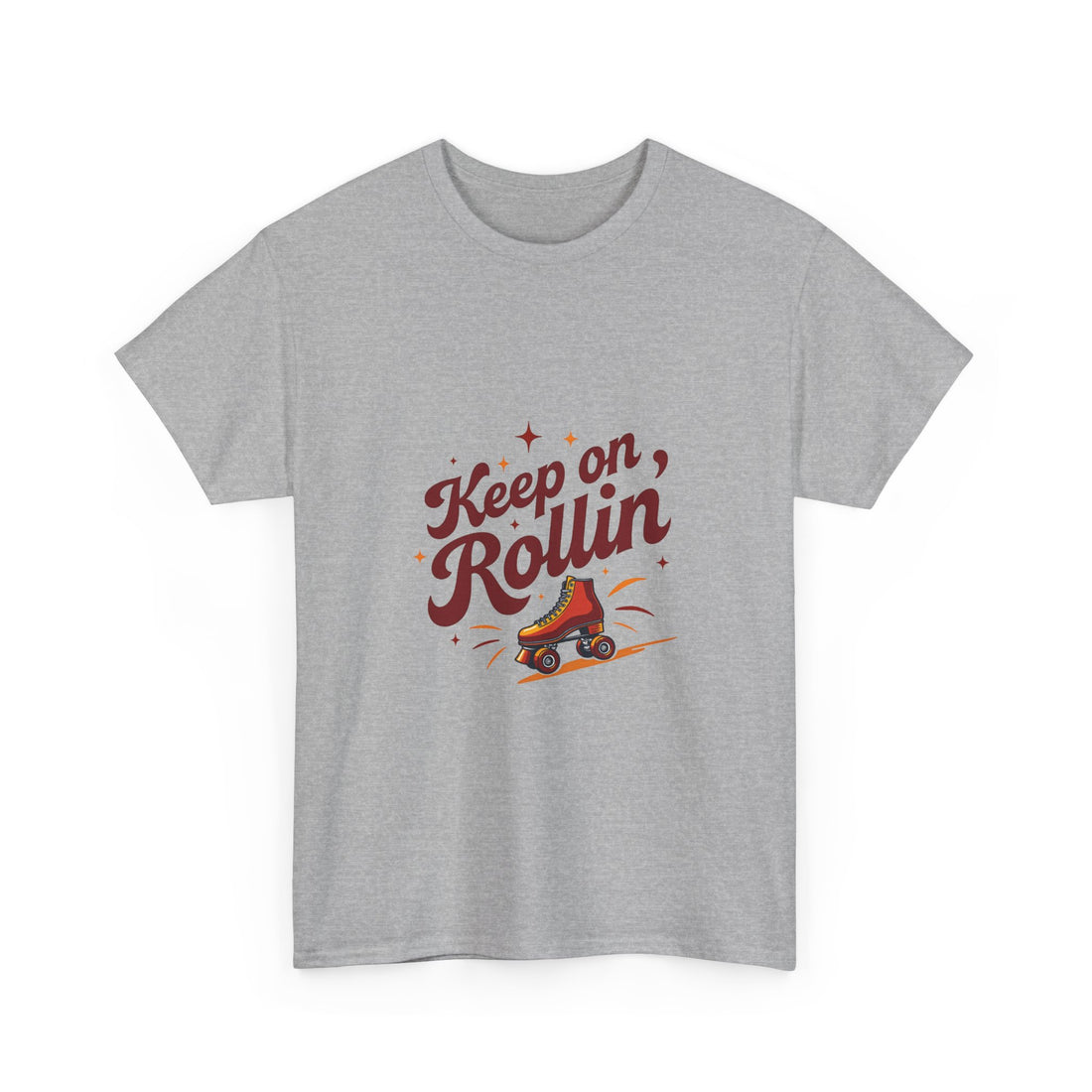 'Keep on Rollin' Tee Retro Roller Skate Graphic T-Shirt
