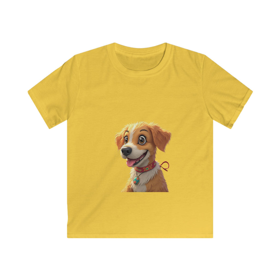 Smiling Golden Retriever Puppy Kids Graphic T-Shirt