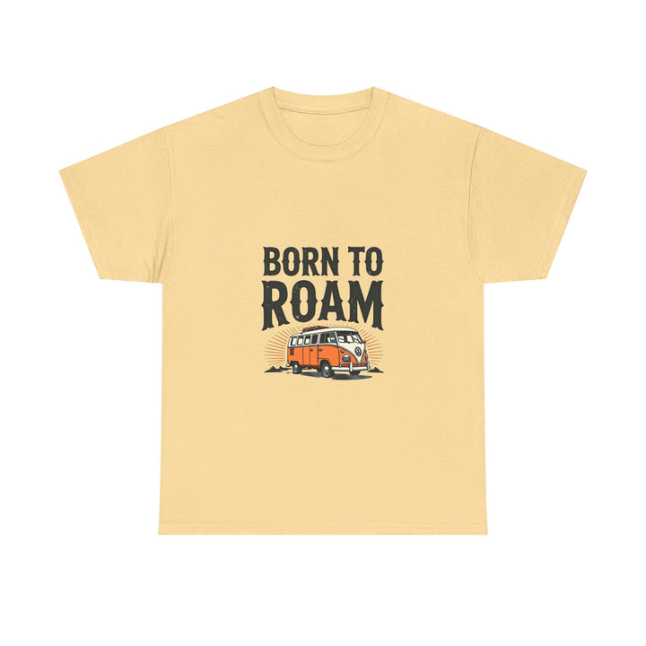 'Born to Roam' Vintage Camper Van Adventure T-Shirt