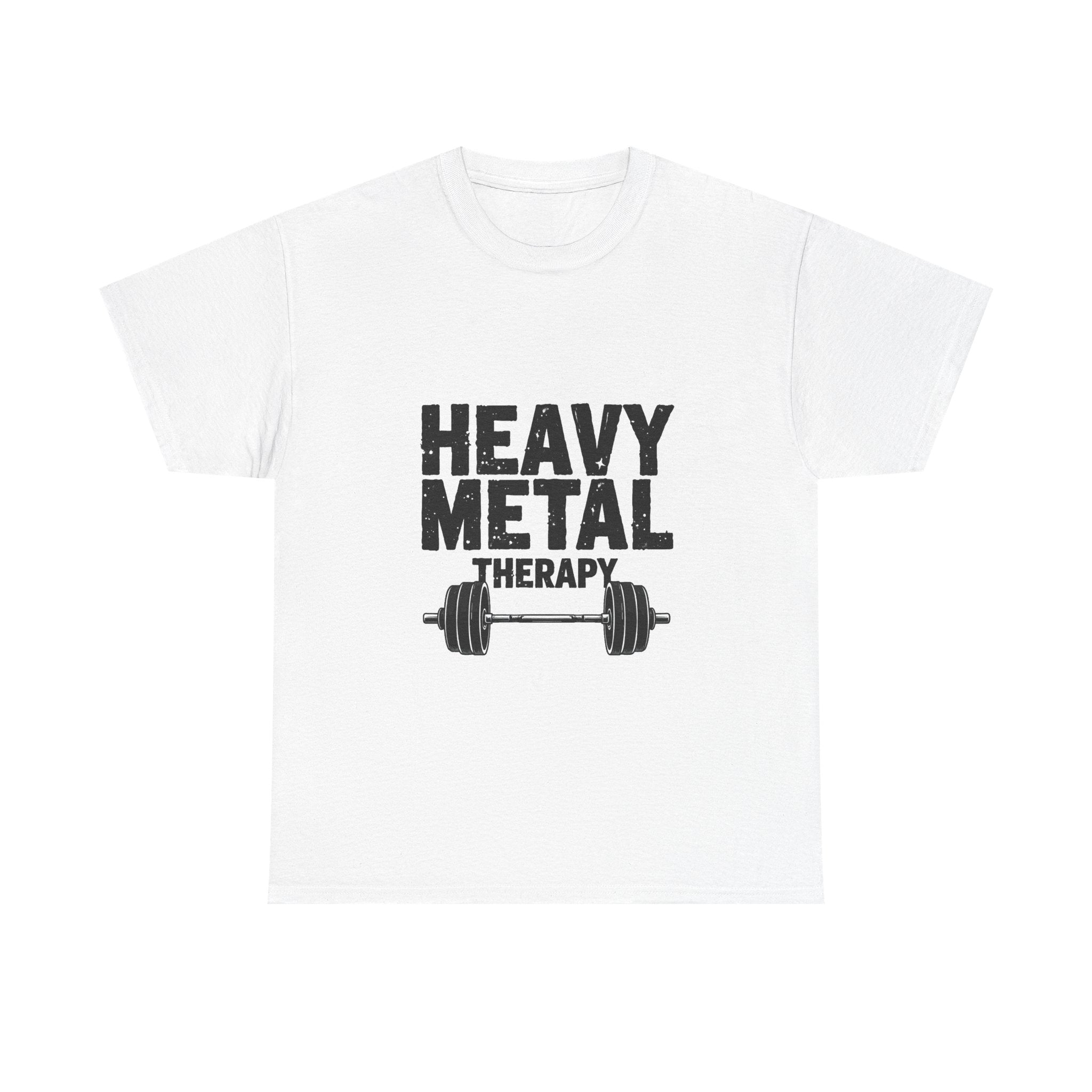 'Heavy Metal Therapy' Weightlifting Gym T-Shirt
