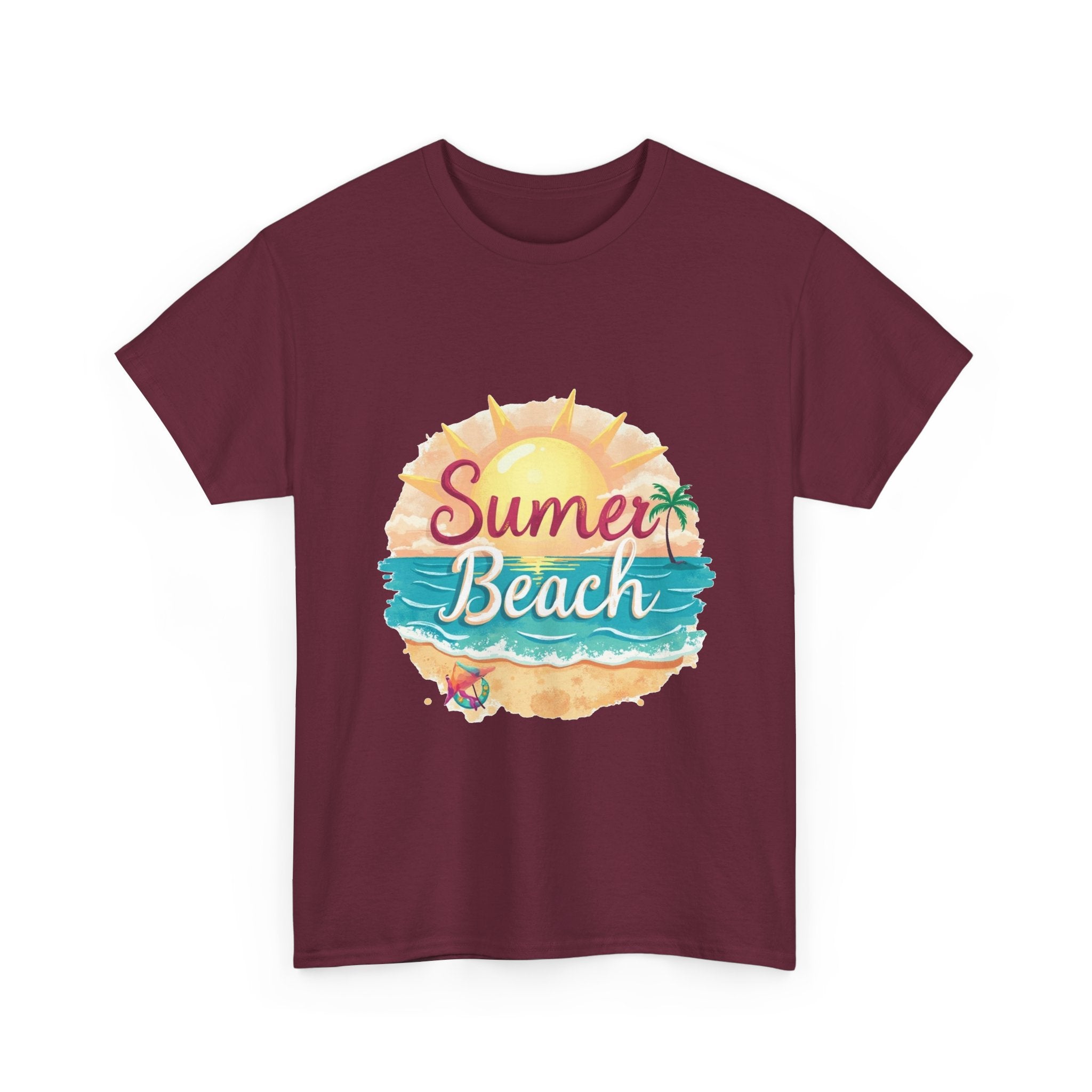 Retro Tropical Sunset Graphic T-Shirt