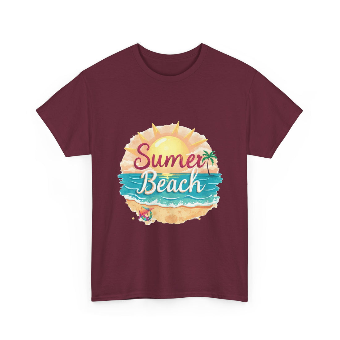 Retro Tropical Sunset Graphic T-Shirt