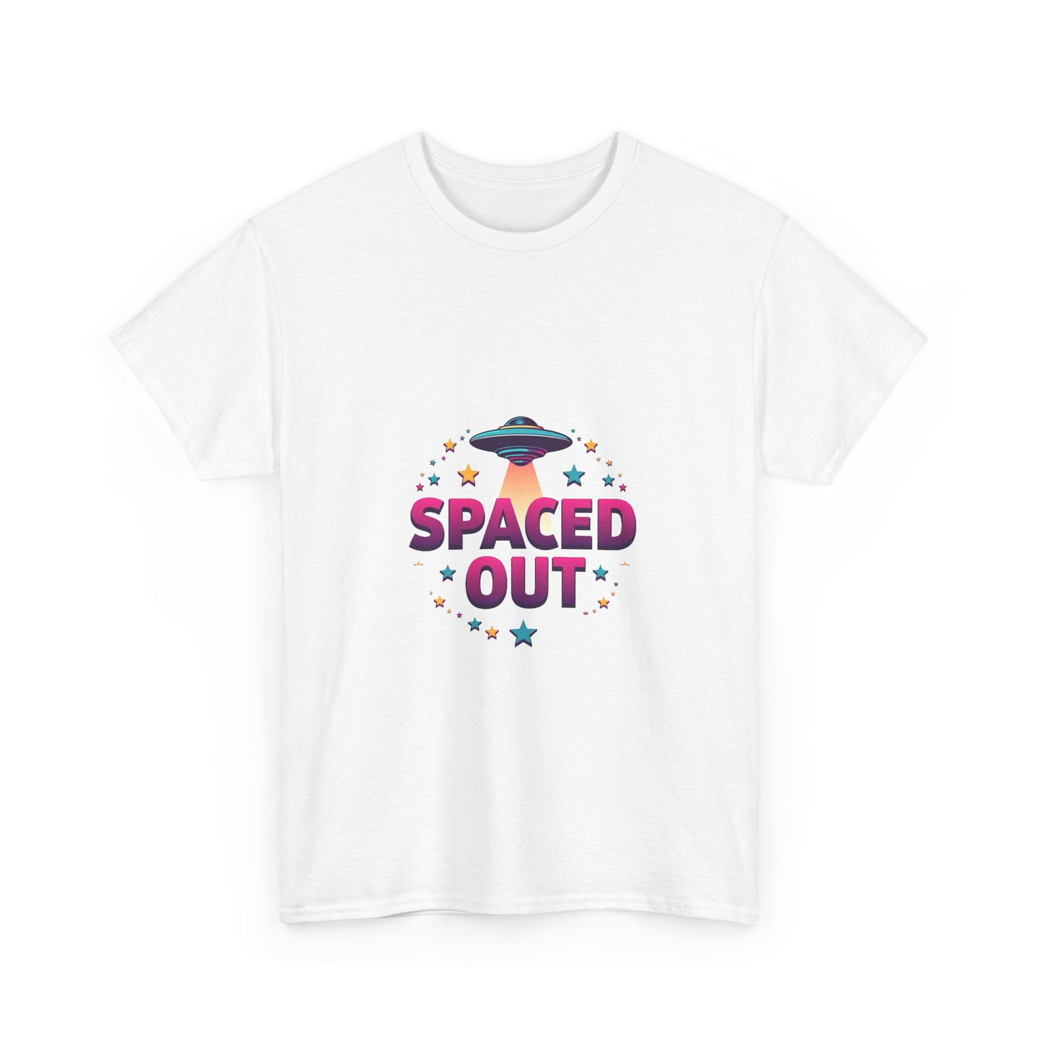 'Spaced Out' UFO Retro Space Graphic T-Shirt