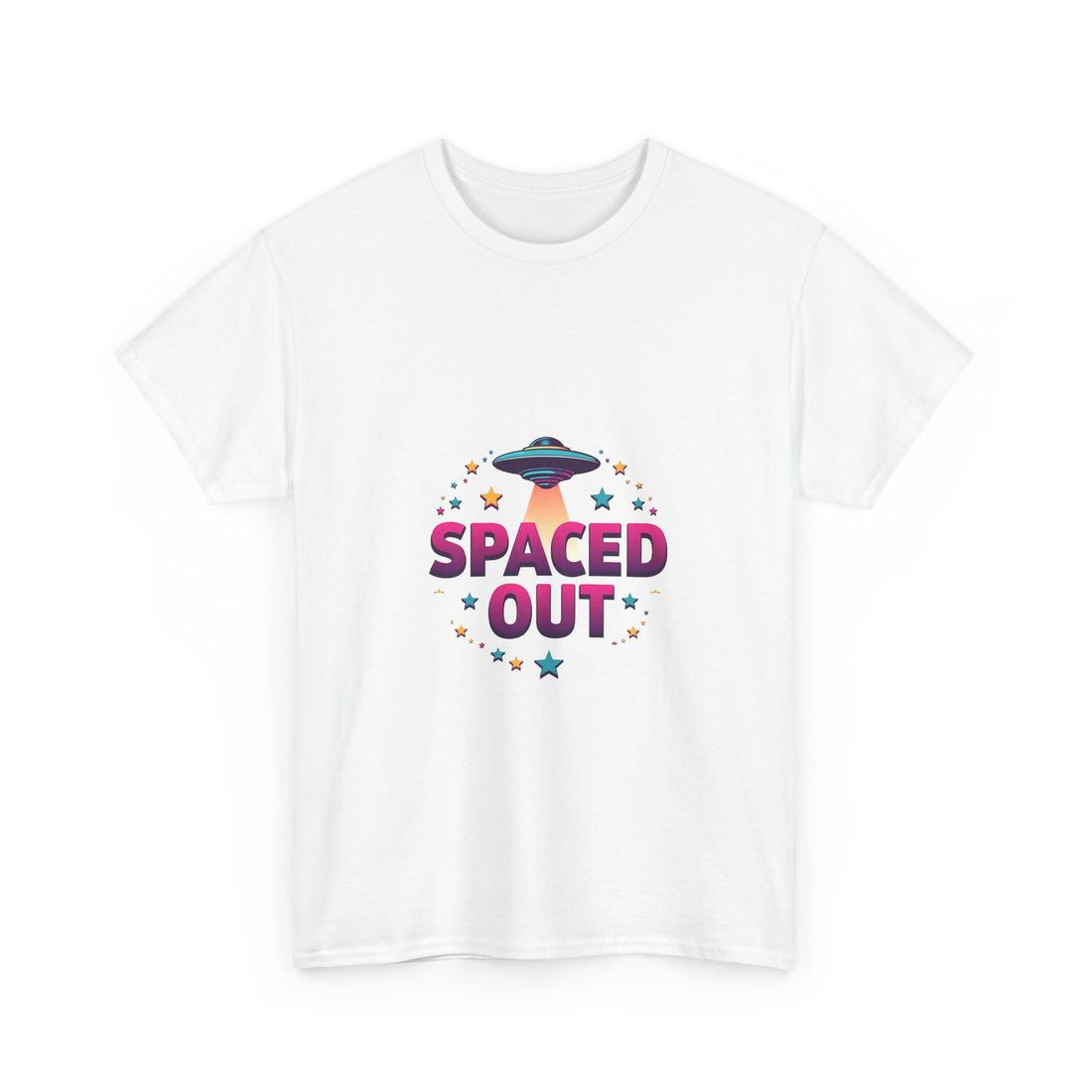 'Spaced Out' UFO Retro Space Graphic T-Shirt