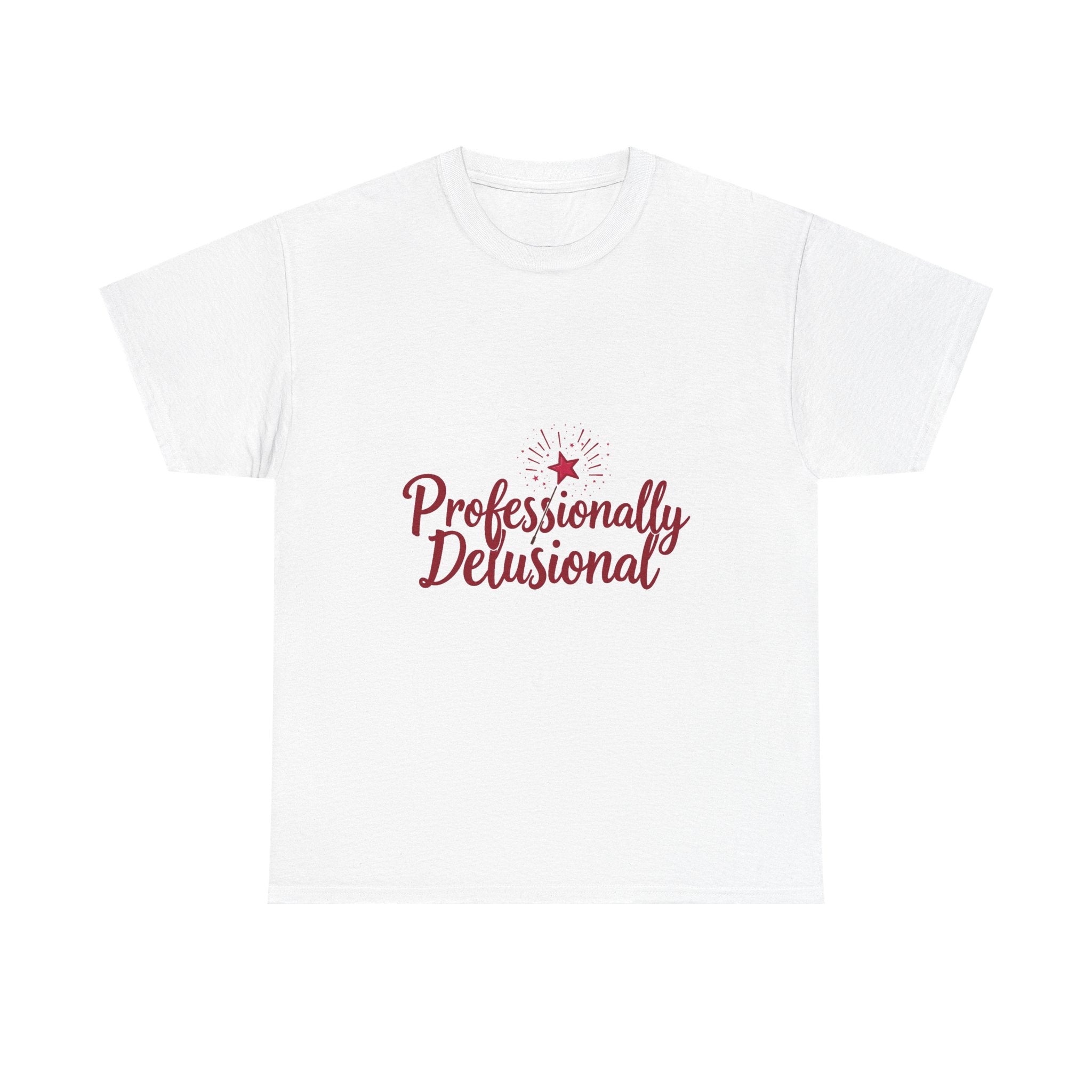 "Professionally Delusional" Script Graphic T-Shirt