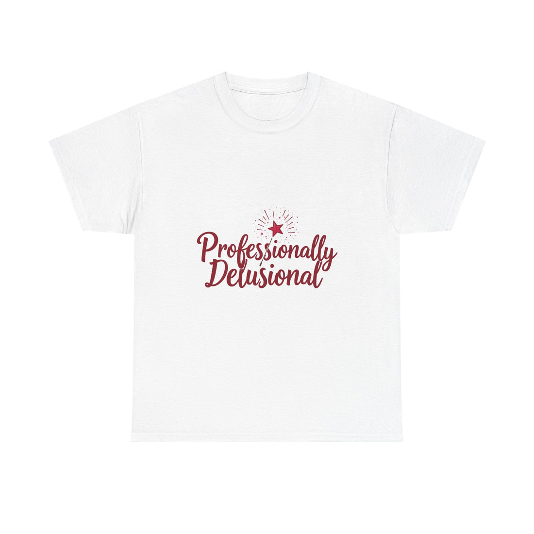 "Professionally Delusional" Script Graphic T-Shirt