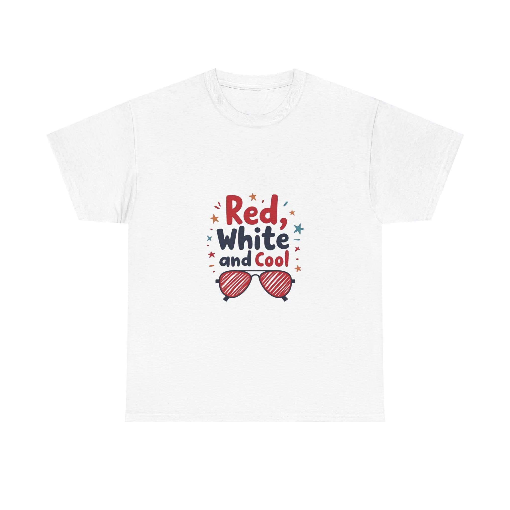Patriotic "Red, White and Cool" 4th of July Sunglasses T-Shirt