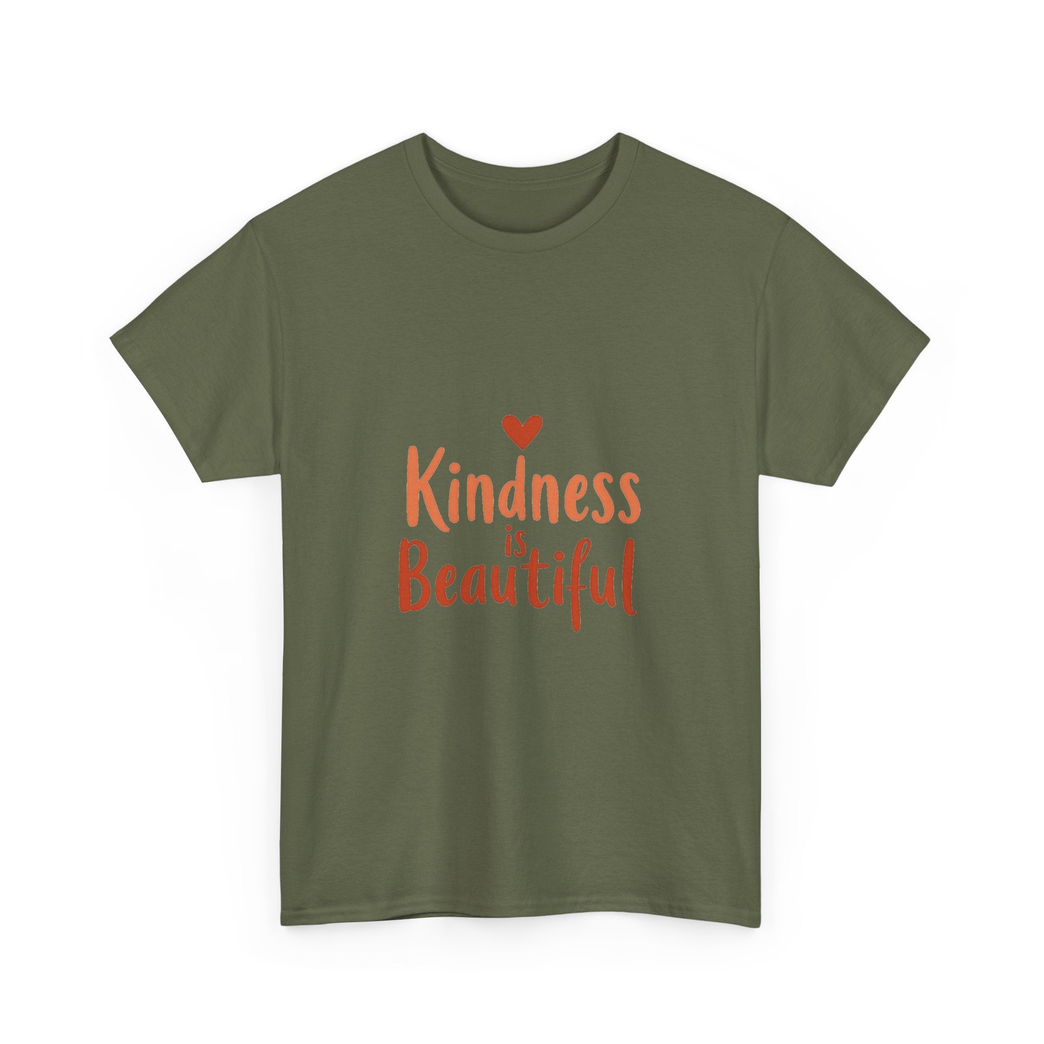 Kindness is Beautiful Inspirational Heart Graphic T‑Shirt
