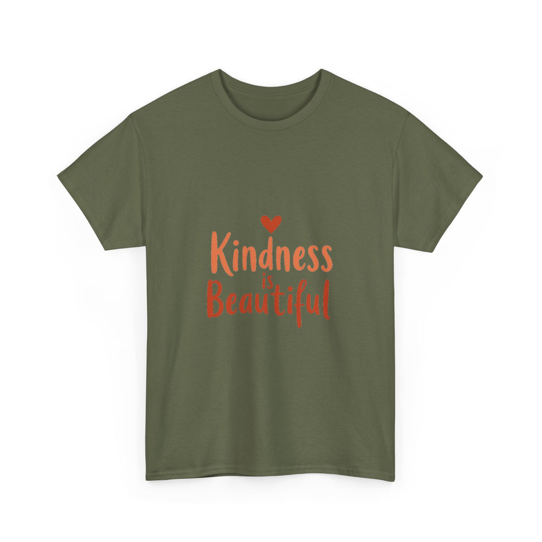 Kindness is Beautiful Inspirational Heart Graphic T‑Shirt