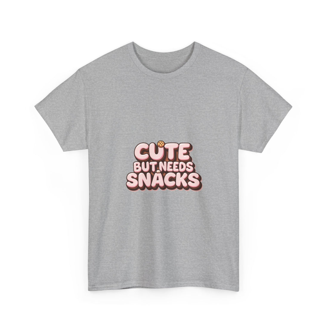 "Cute But Needs Snacks" Graphic T-Shirt