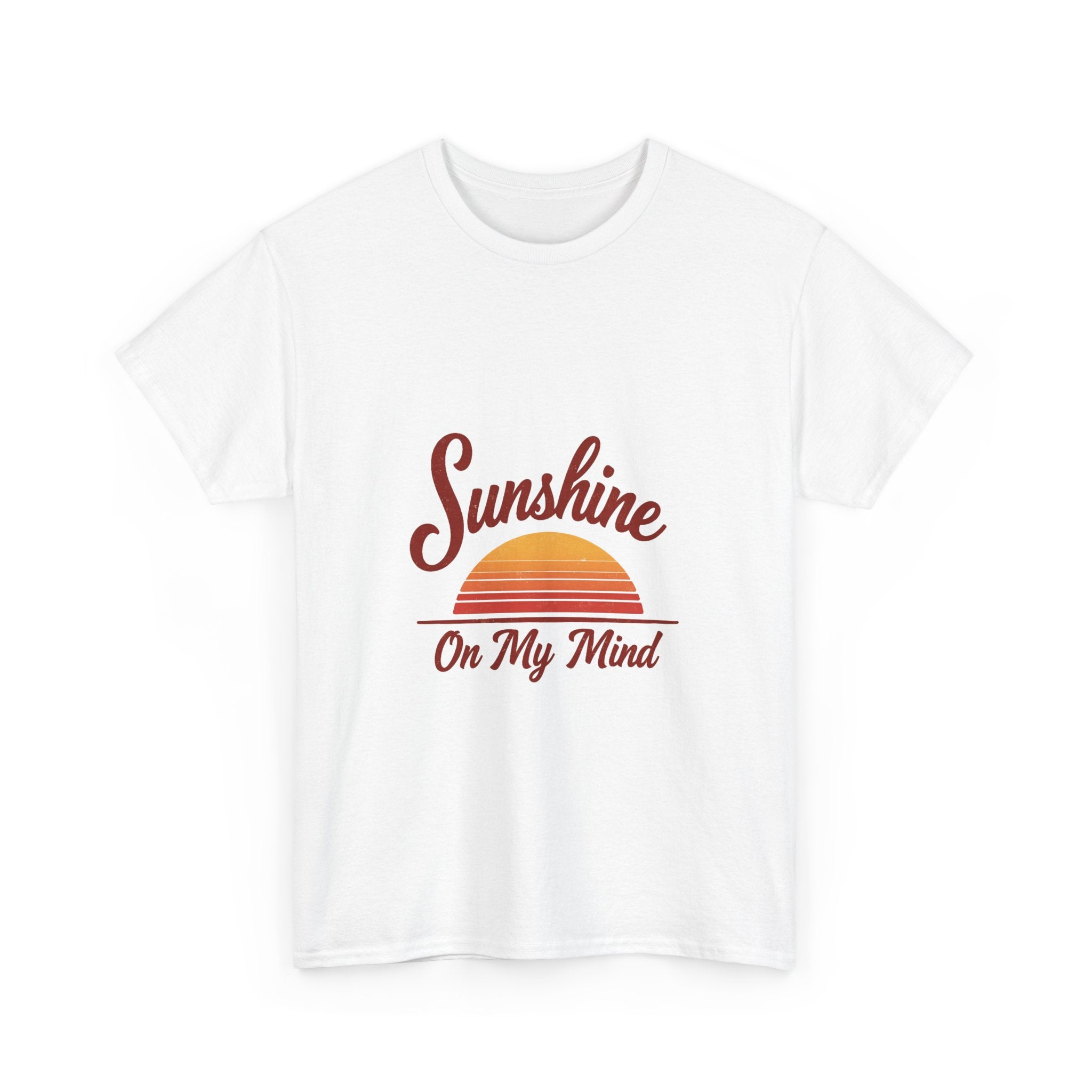 'Sunshine On My Mind' Retro Sunset Graphic T-Shirt