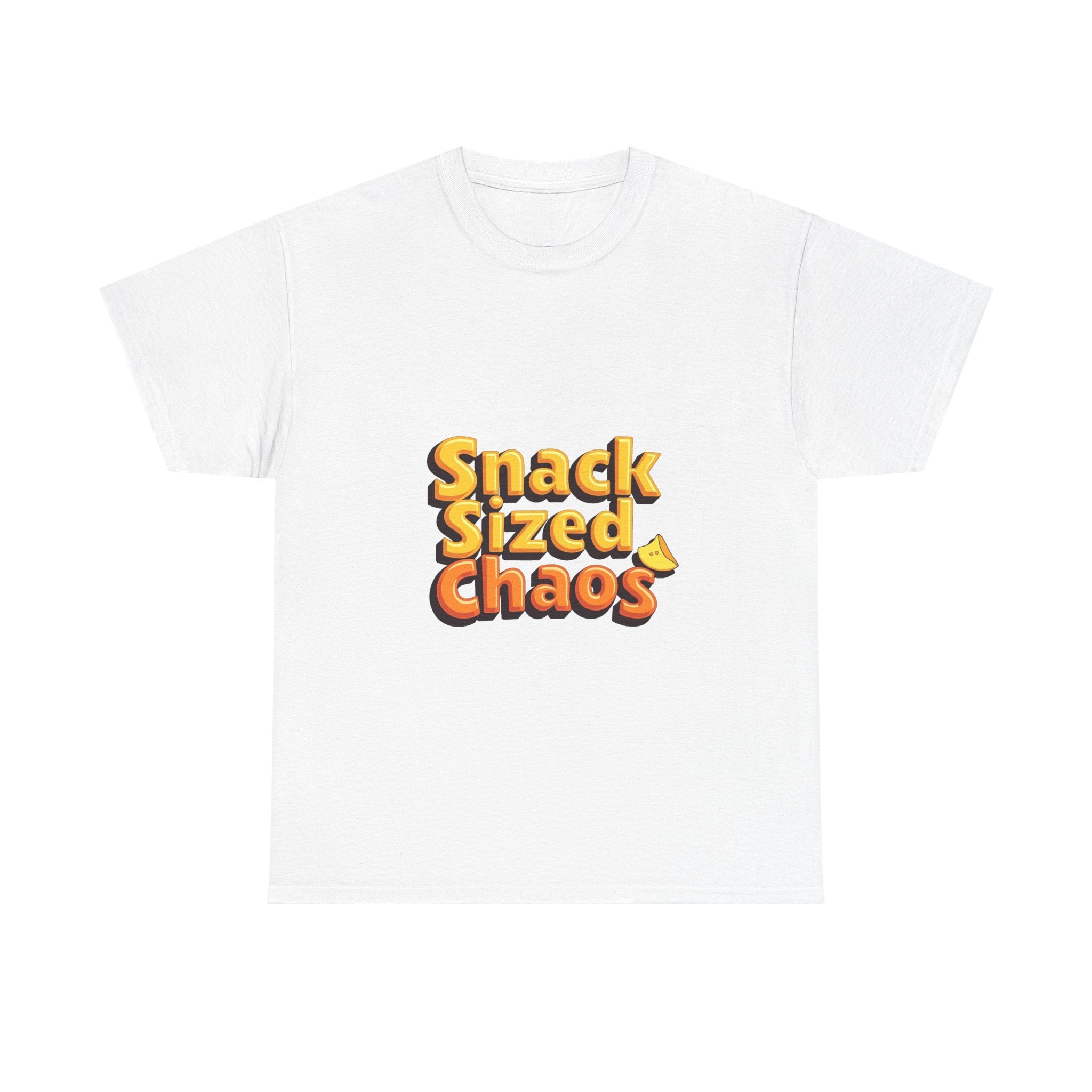 'Snack Sized Chaos' Funny Retro Snack Graphic T-Shirt