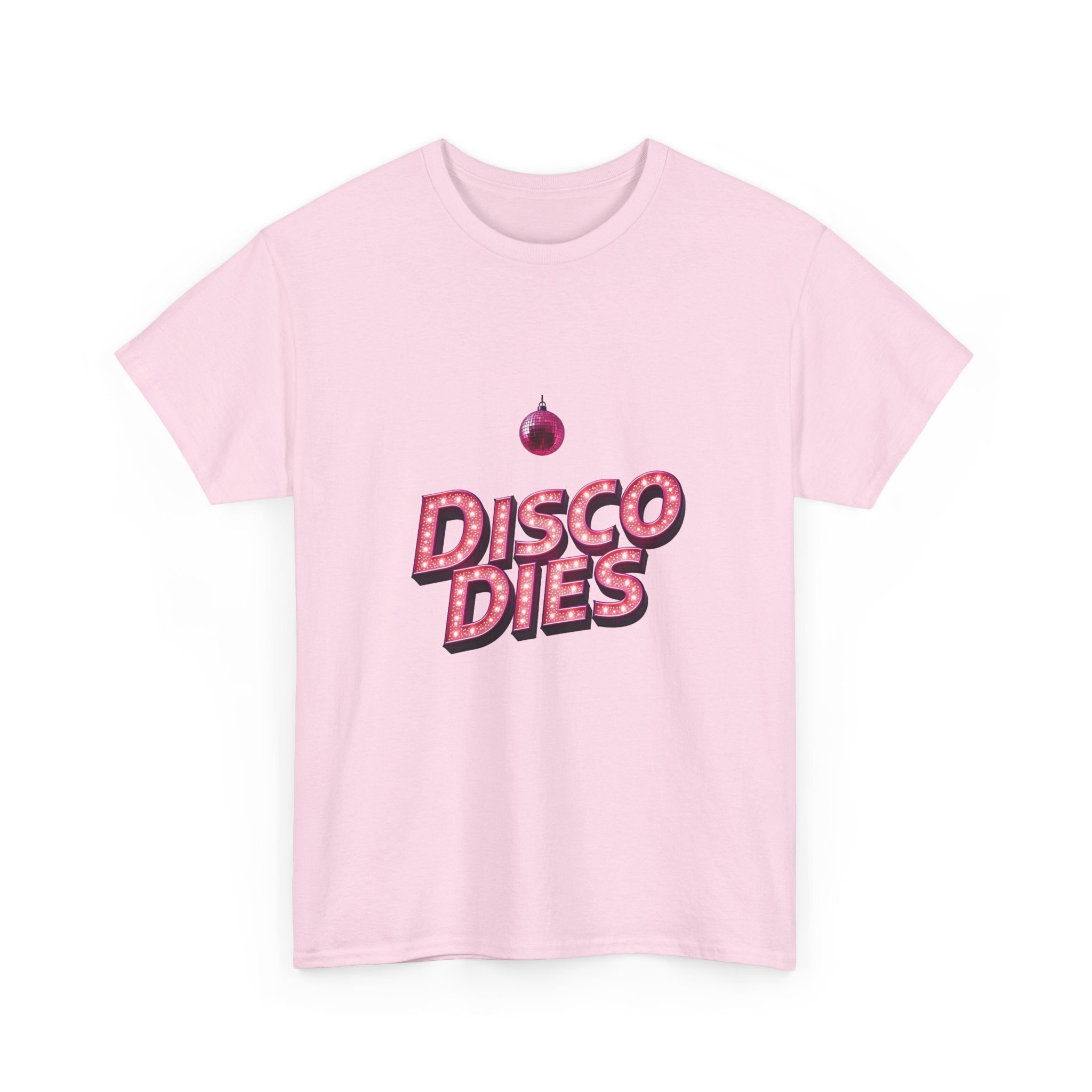 'Disco Dies' Retro Glitter Disco Ball T-Shirt