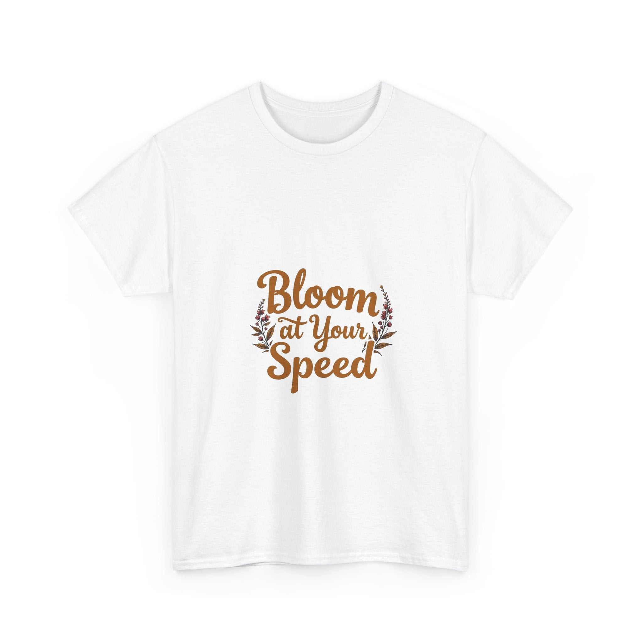'Bloom At Your Speed' Floral Graphic T‑Shirt