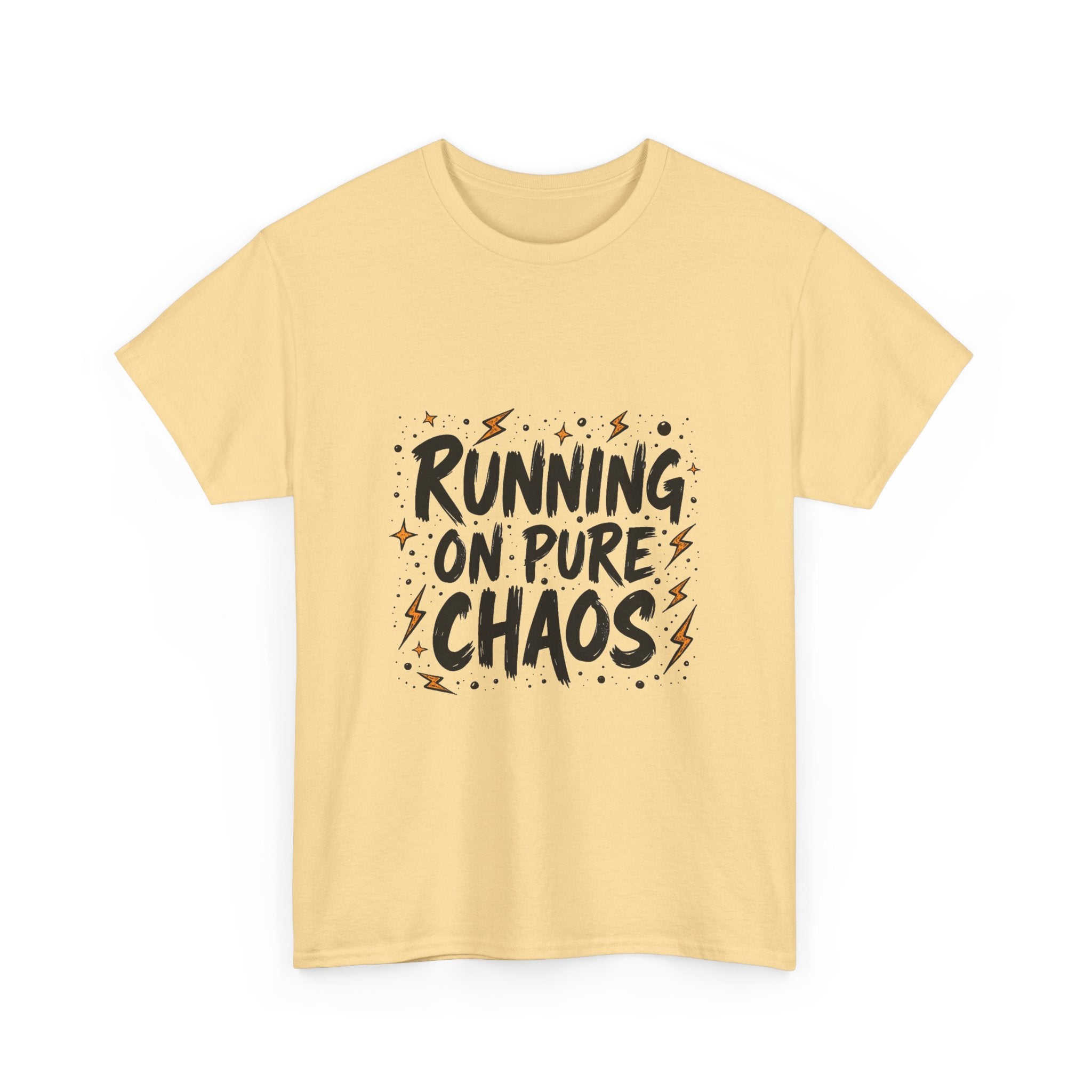 'Running On Pure Chaos' Funny Graphic T‑Shirt