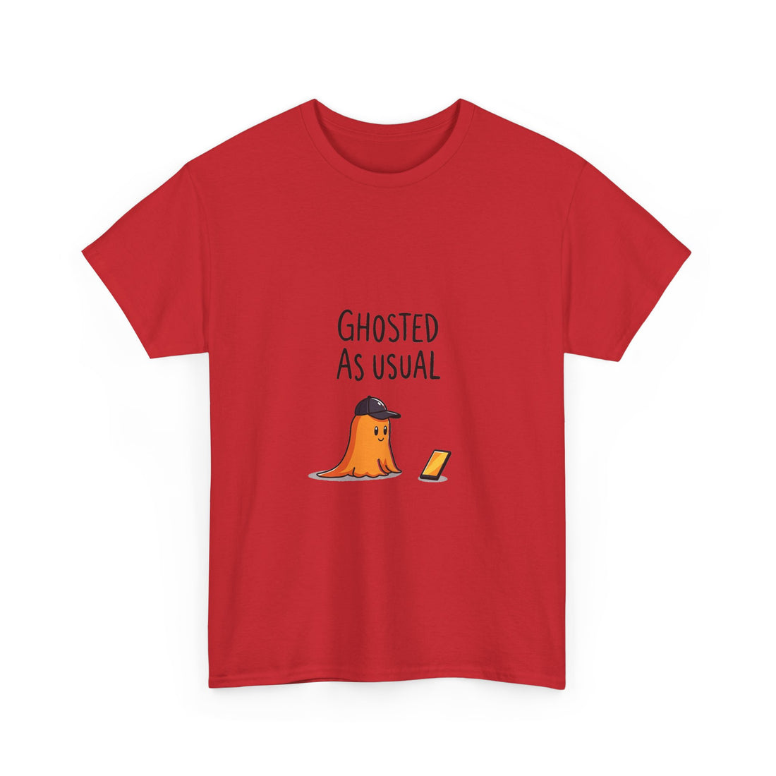 'Ghosted As Usual' Funny Halloween Ghost T-Shirt